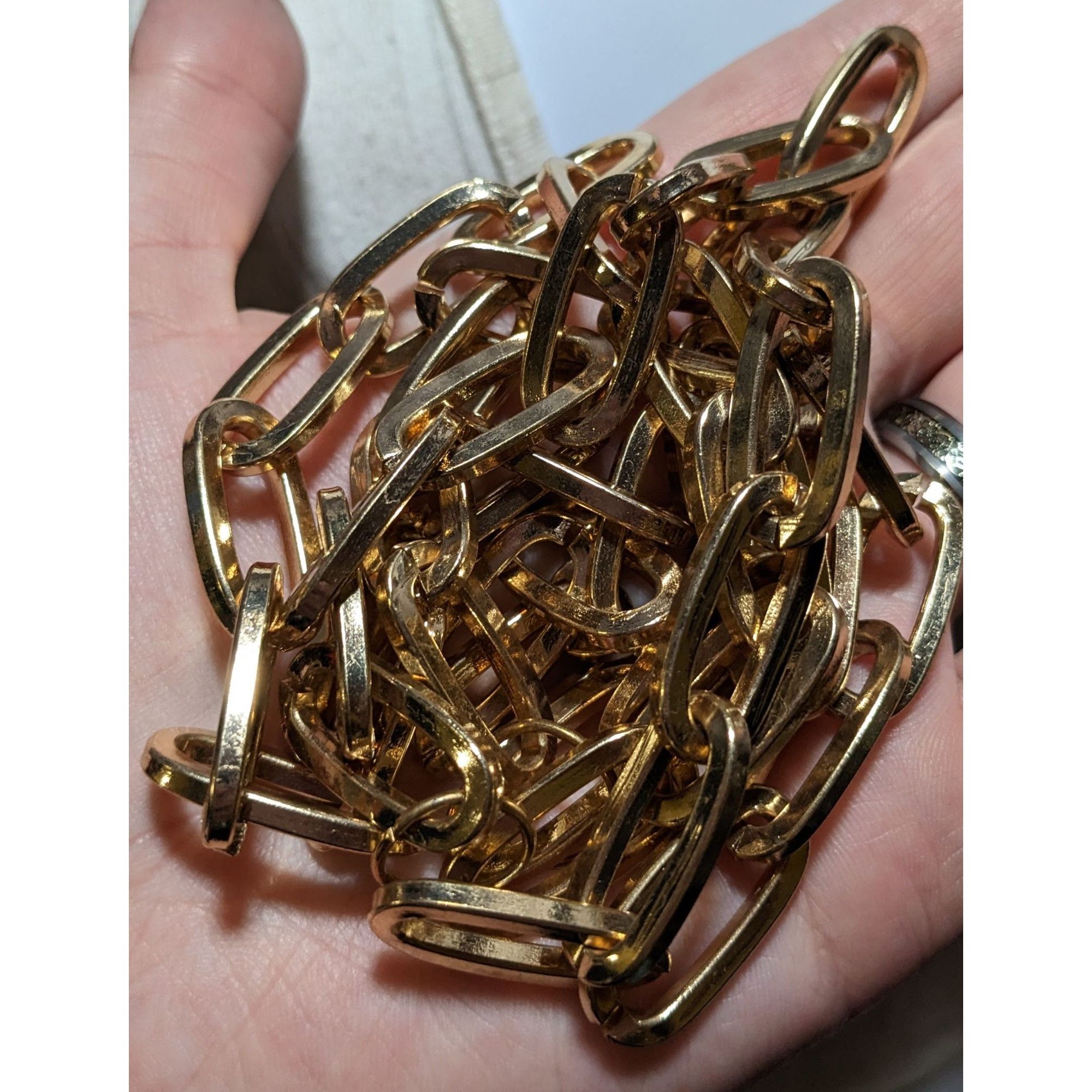 Other Glam Large Link Heavy Gold Chain Necklace Size ONE SIZE - 7 Thumbnail