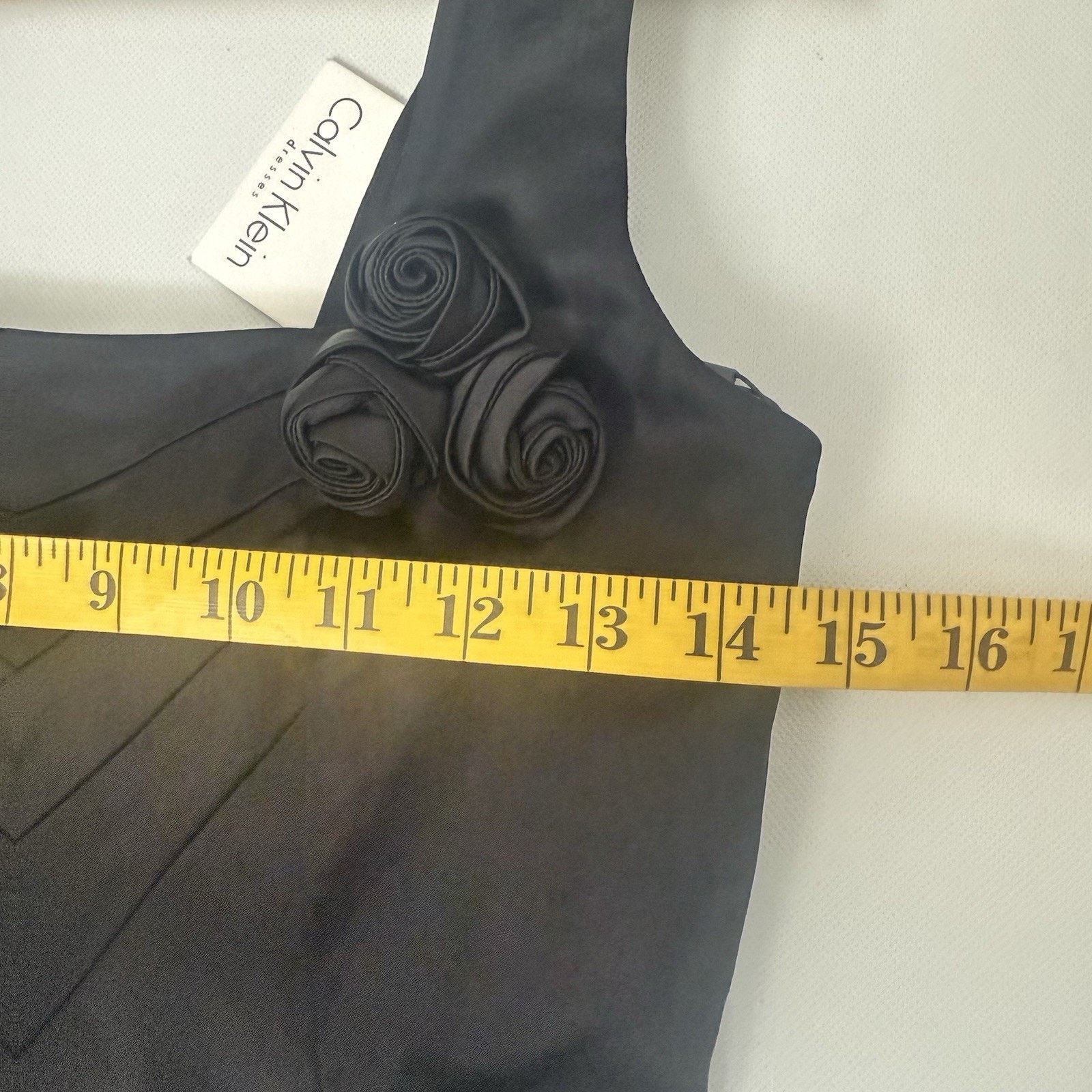 Calvin Klein Calvin Klein Black Bandage Sheath Dress Satin Cocktail Size XS / US 0-2 / IT 36-38 - 5 Thumbnail