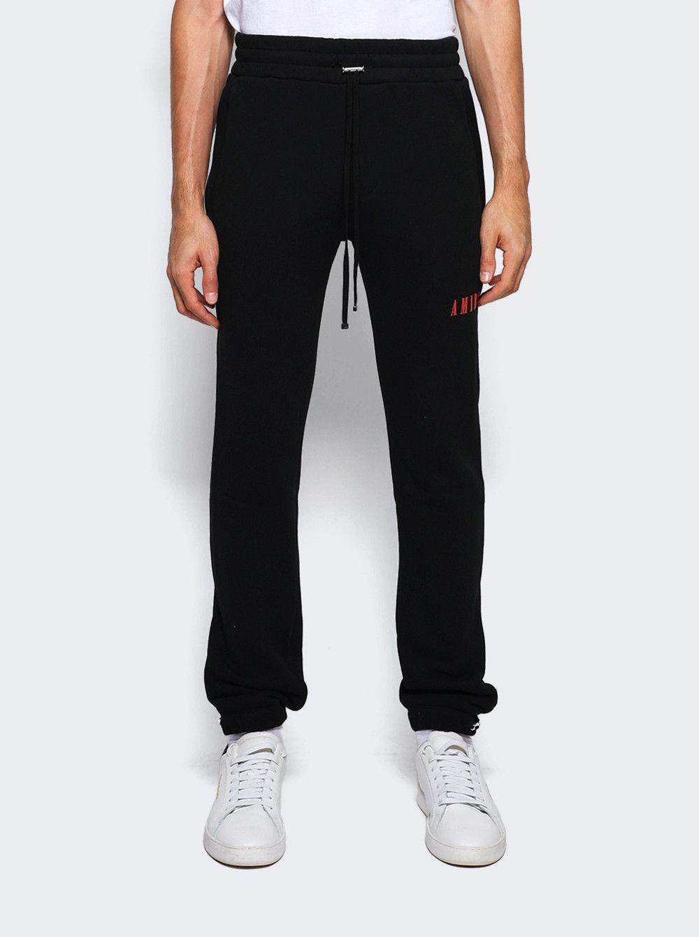 Amiri o1mle0925 Core Logo Sweatpants & Joggers in Black/Red Size US 30 / EU 46 - 3 Thumbnail