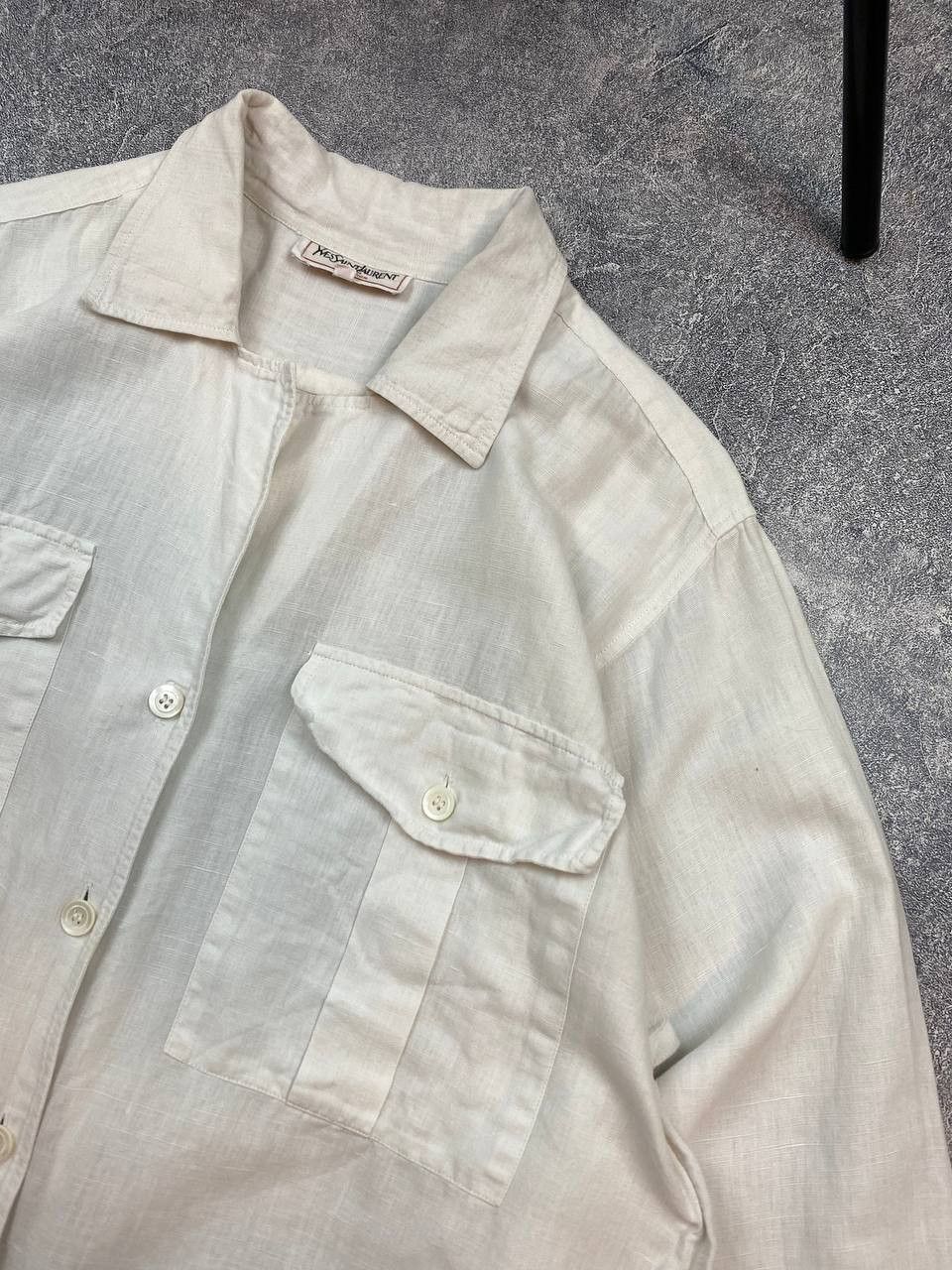 Vintage × Yves Saint Laurent 90s YSL Yves Saint Laurent variation Shirt 38 Size M / US 6-8 / IT 42-44 - 5 Thumbnail