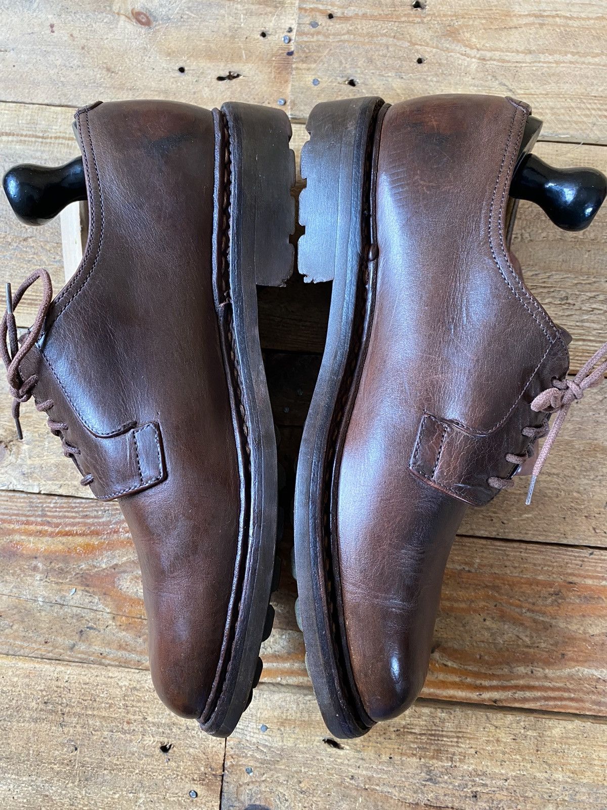 John Lobb John lobb plain toe blucher brown derby leather shoes uk 7 Size US 7.5 / EU 40-41 - 10 Thumbnail