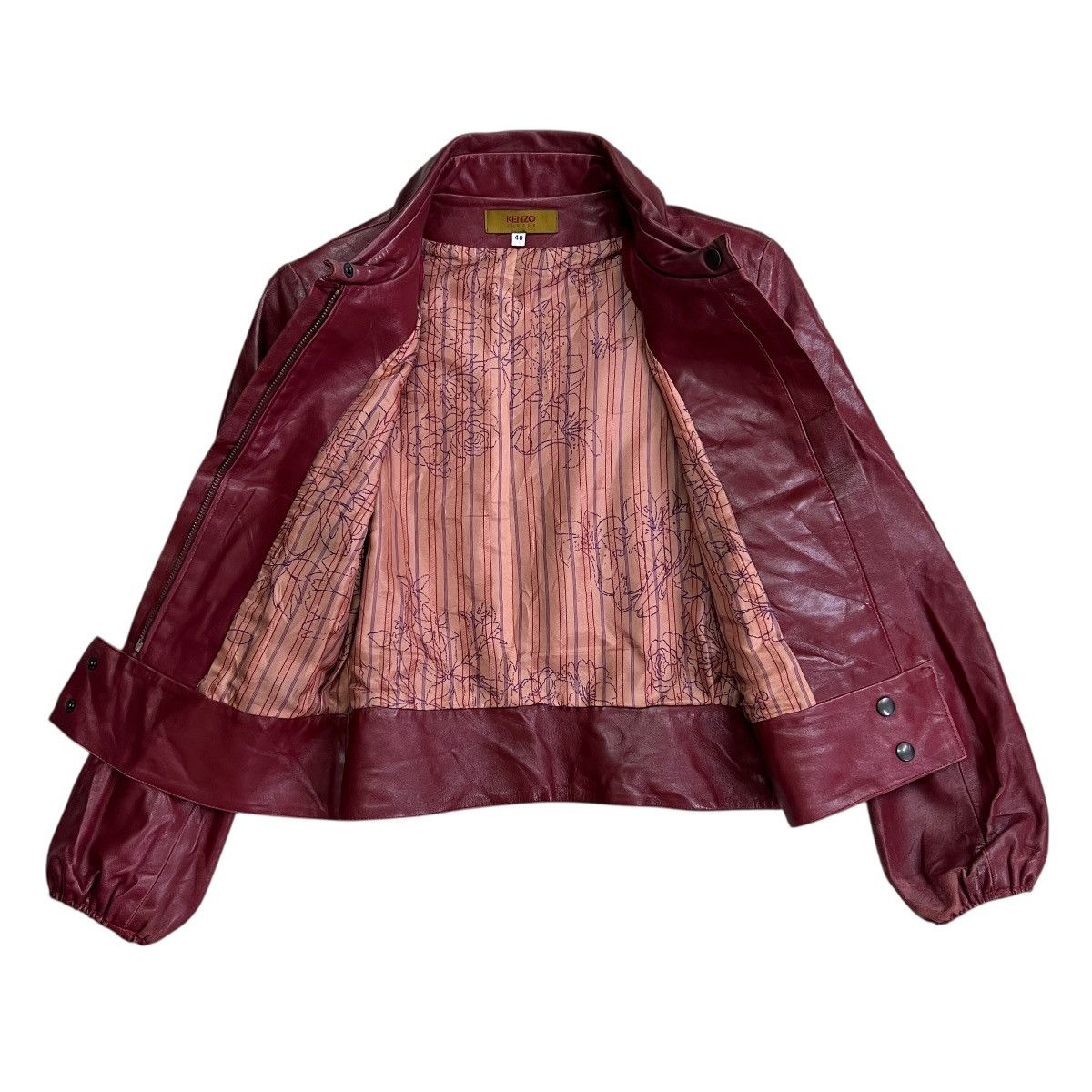 Kenzo 🔥 KENZO JUNGLE LEATHER BLOUSON CASUAL JACKET MADE IN FRANCE Size M / US 6-8 / IT 42-44 - 11 Thumbnail