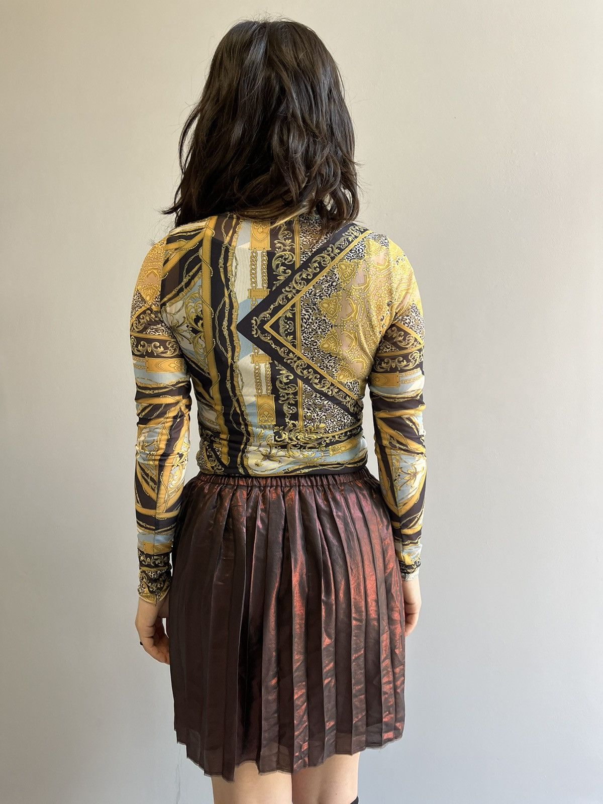 Stradivarius Stradivarius longsleeve mesh barocco versace style Size S / US 4 / IT 40 - 5 Thumbnail