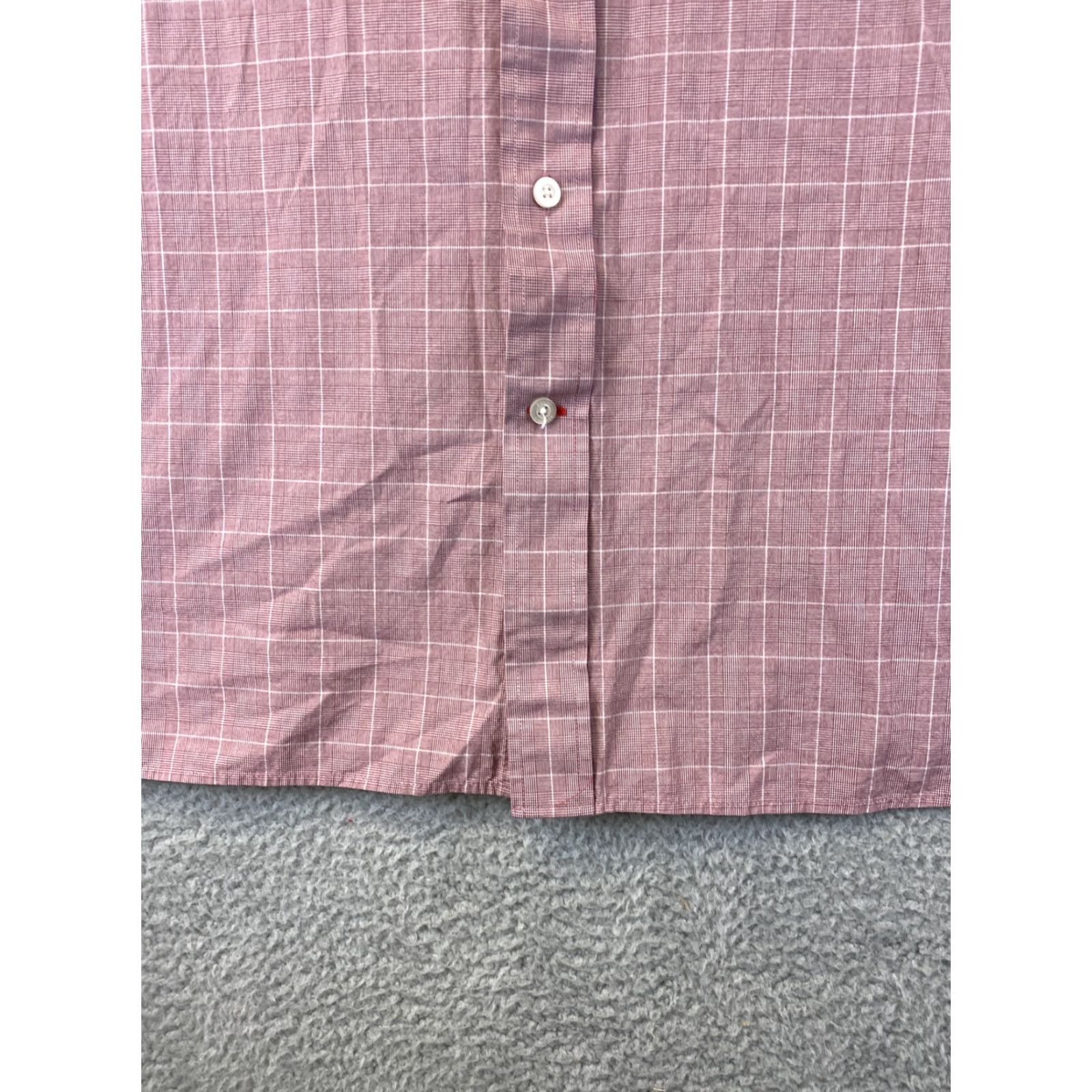 Cremieux Cremieux Classic Dress Shirt Size XXL Pink White Checks Button Mens / 80-33 Size 48R - 4 Thumbnail