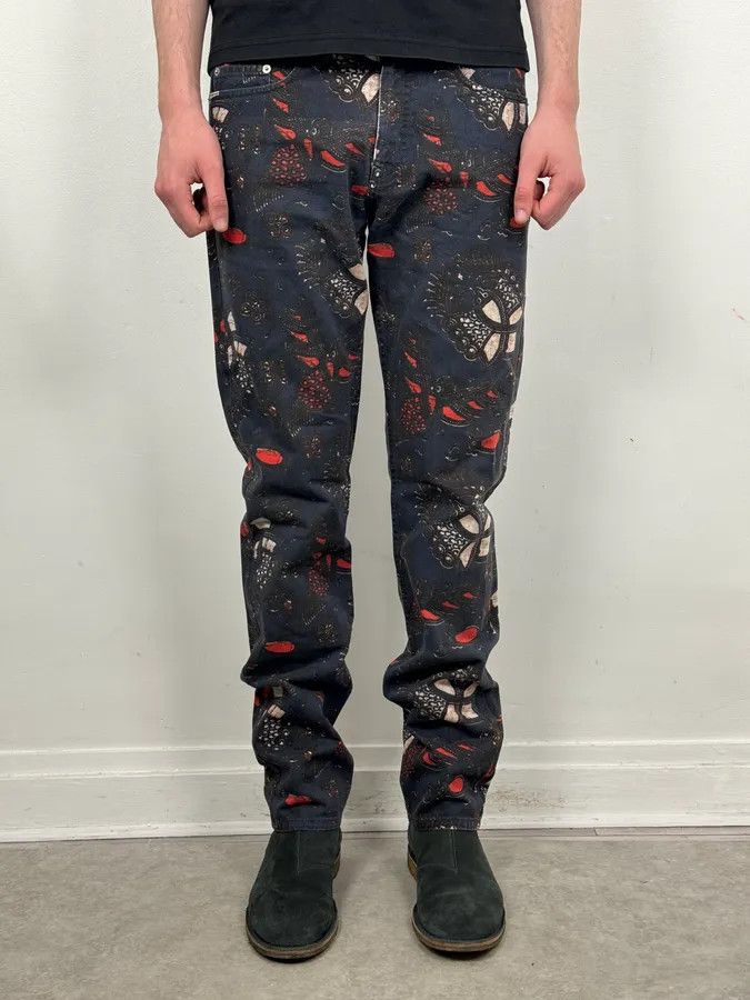 Dries Van Noten Dries Van Noten Navy Contemporary Pants Size US 34 / EU 50 - 2 Thumbnail