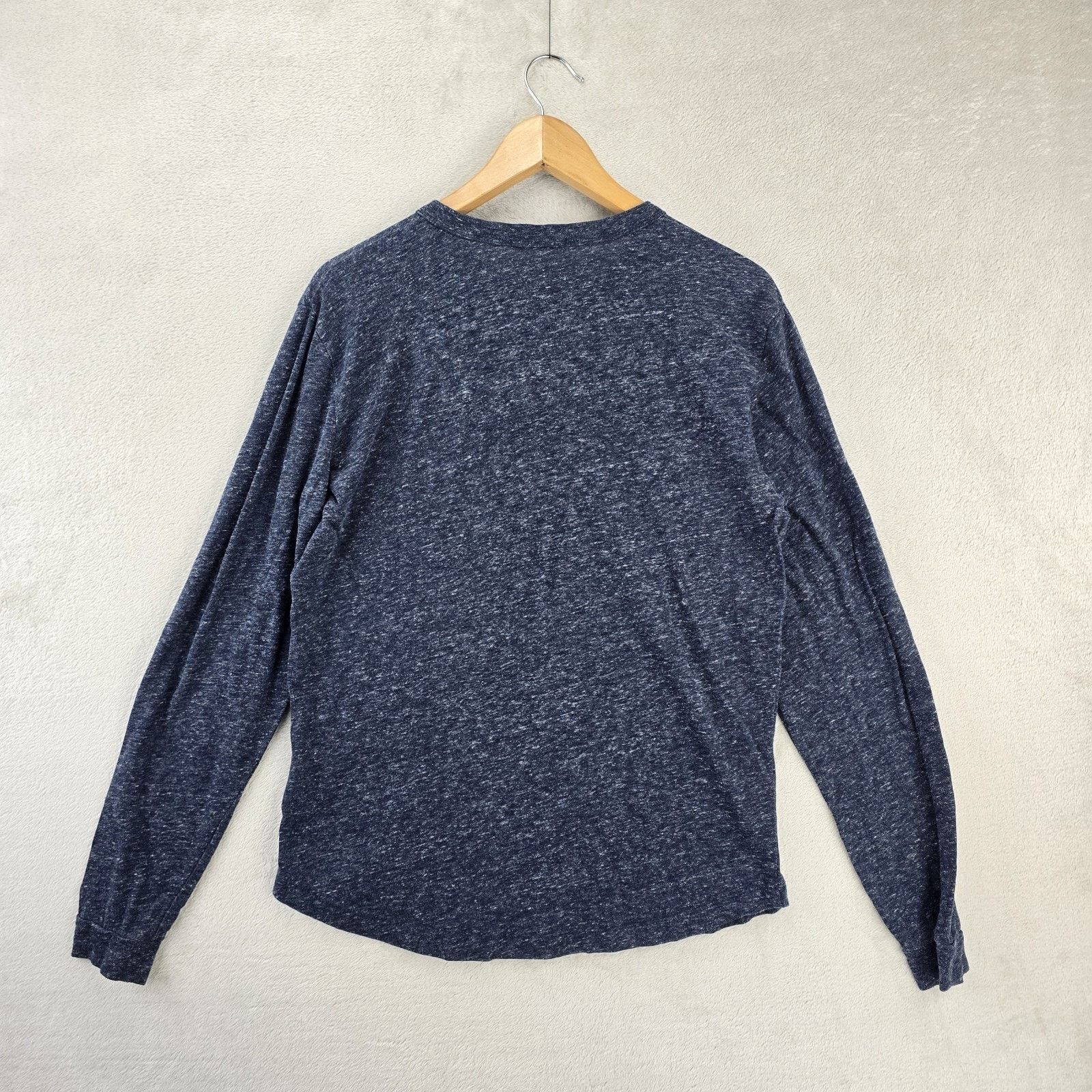 Buck Mason Buck Mason Henley Shirt Medium Lightweight Heather Navy Blue Size US M / EU 48-50 / 2 - 8 Thumbnail