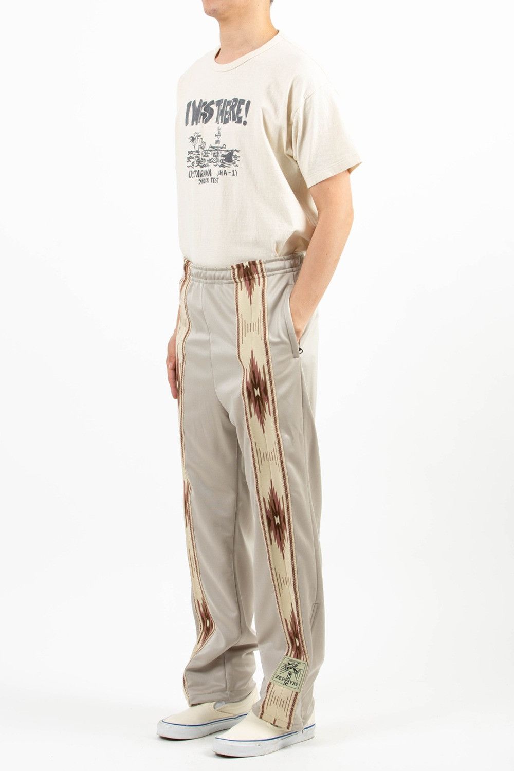 Kapital KAPITAL smooth jersey KOCHI & ZEPHYR track pants new beige Size US 34 / EU 50 - 3 Thumbnail