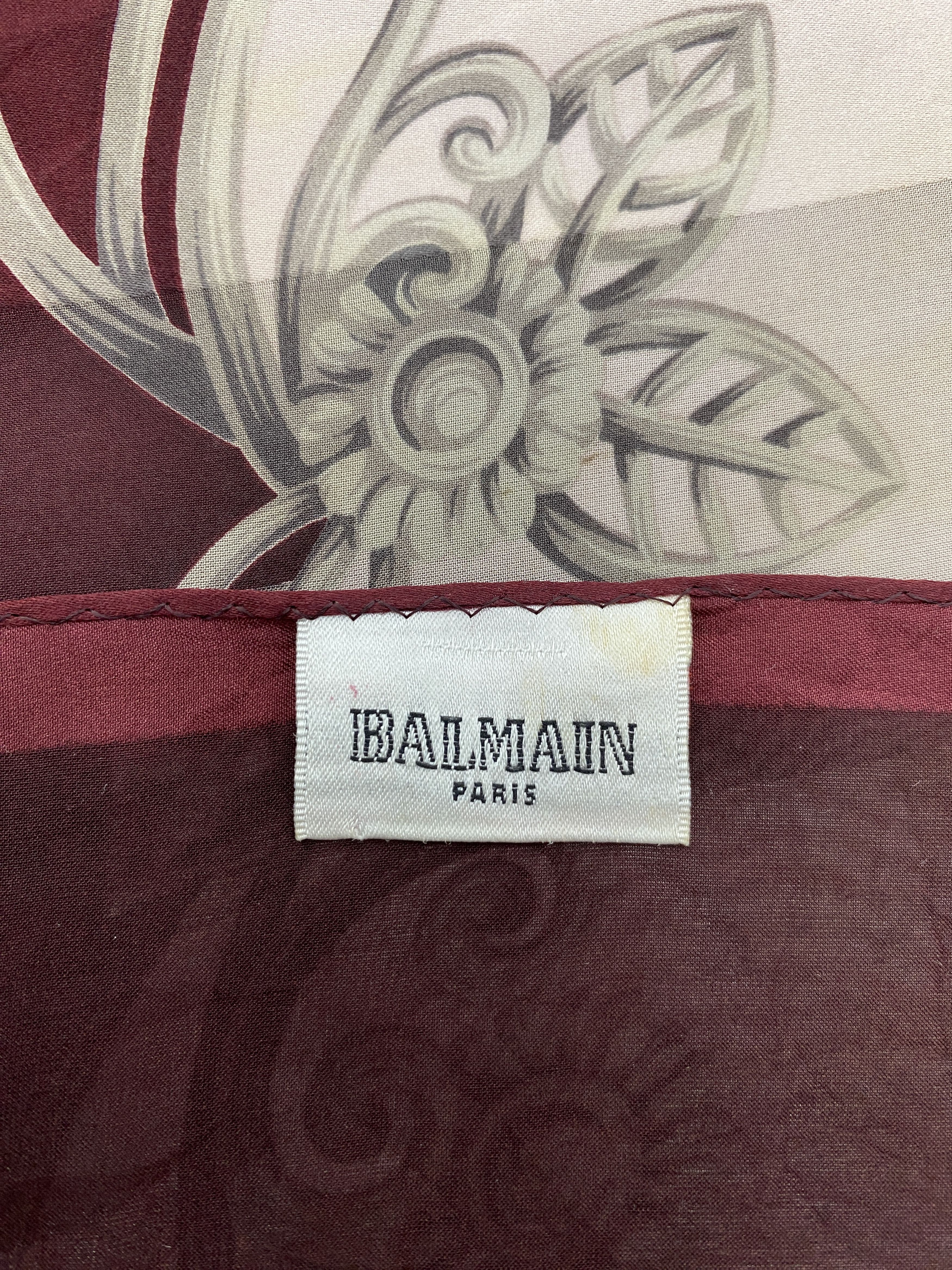 Designer × Pierre Balmain Pierre Balmain Silk Scarf / Muffler / Wrap / Scarves SN0002 Size ONE SIZE - 7 Thumbnail