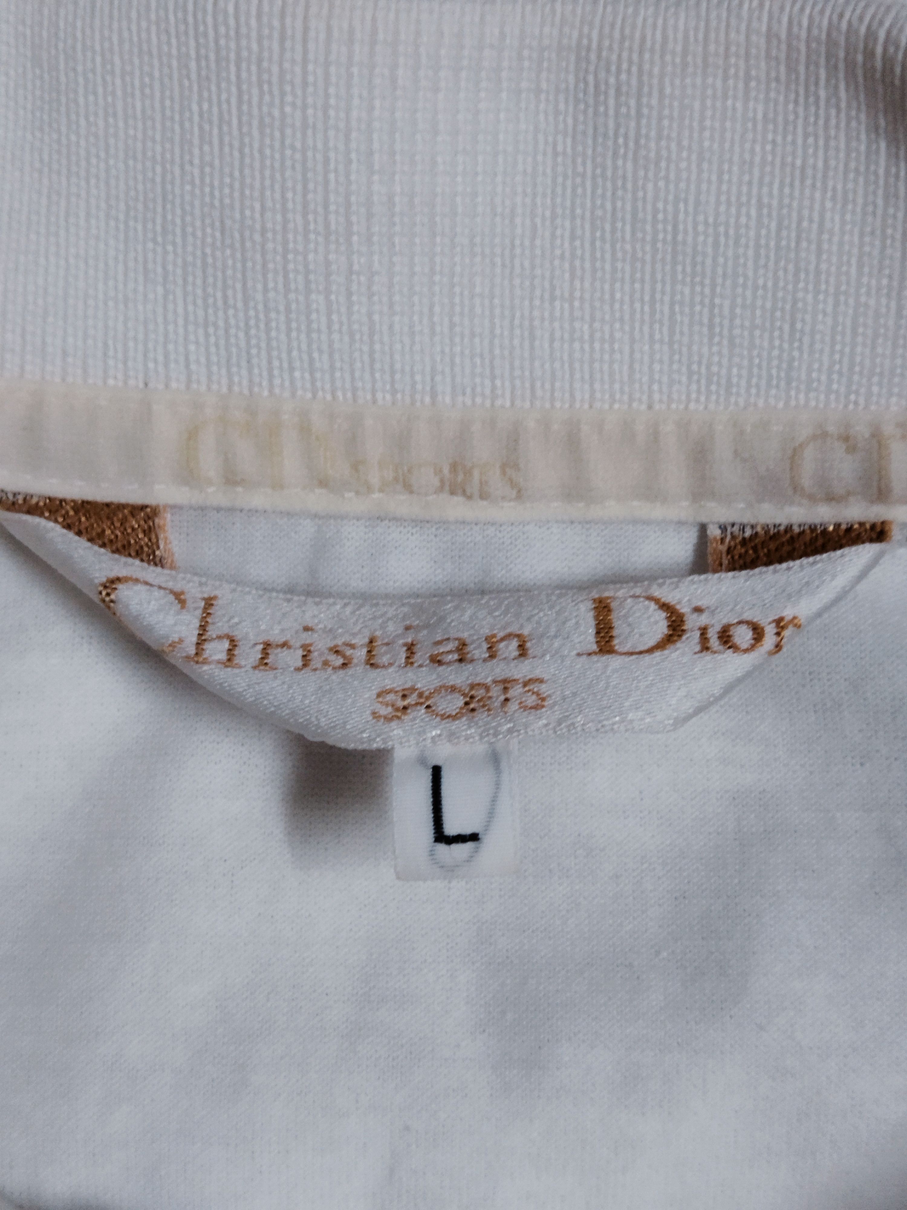 Christian Dior Monsieur Vintage Christian Dior Sports Polo Tee Size L / US 10 / IT 46 - 6 Thumbnail