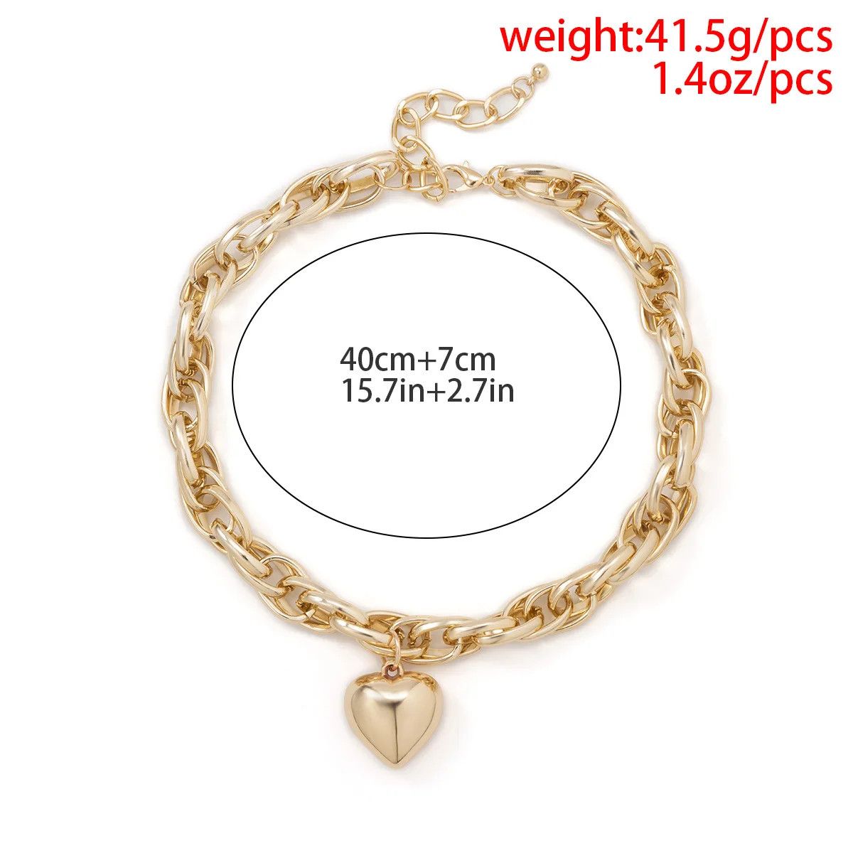 Other Gothic Twisted Thick Clavicle Necklace Size ONE SIZE - 3 Thumbnail