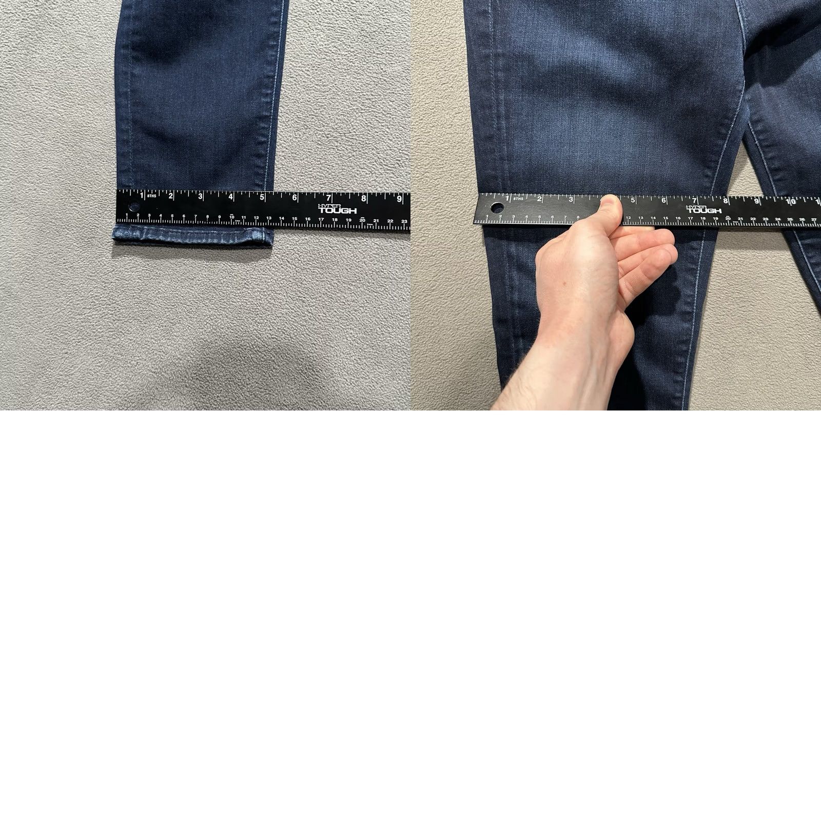 AYR Ayr Jeans Womens High Rise Skinny Stretch Dark Wash Blue 29x28 (26x27.5) Casual Size 29" - 10 Thumbnail