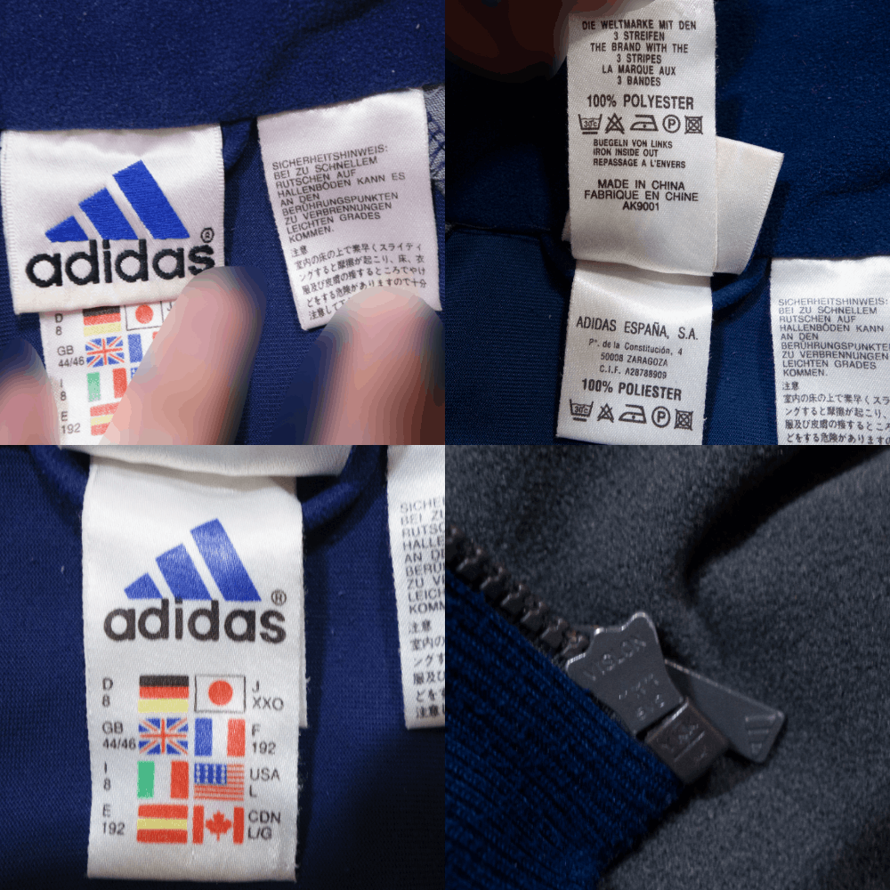Adidas 90S Logo Plush Soft Velour Zip Jacket Size US L / EU 52-54 / 3 - 9 Thumbnail