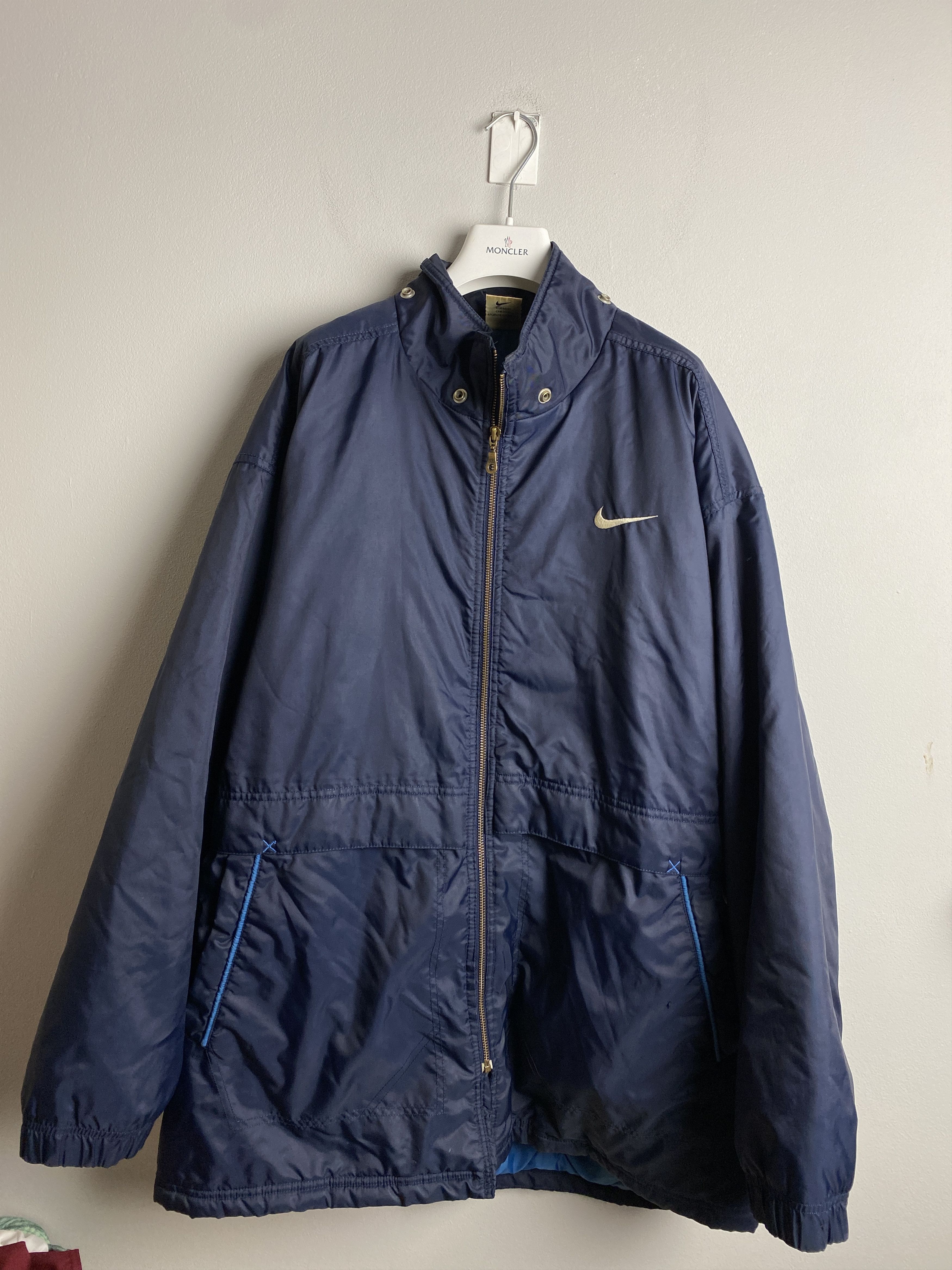 Nike × Vintage Nike vintage jacket 90s back swoosh center nylon