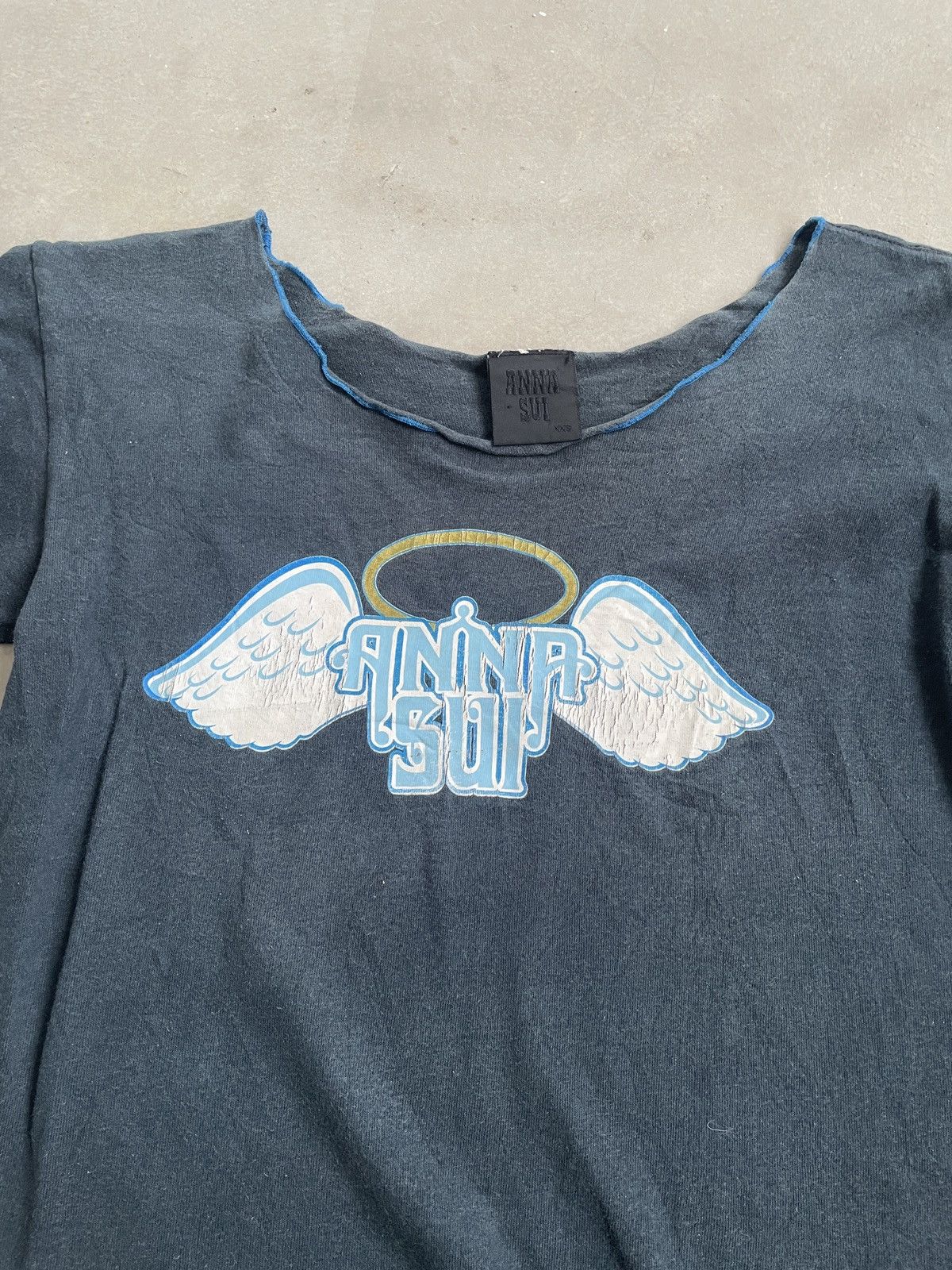Anna Sui × Vintage VINTAGE ANNA SUI ANGEL TEE Size XXS / US 00 / IT 34 - 2 Thumbnail