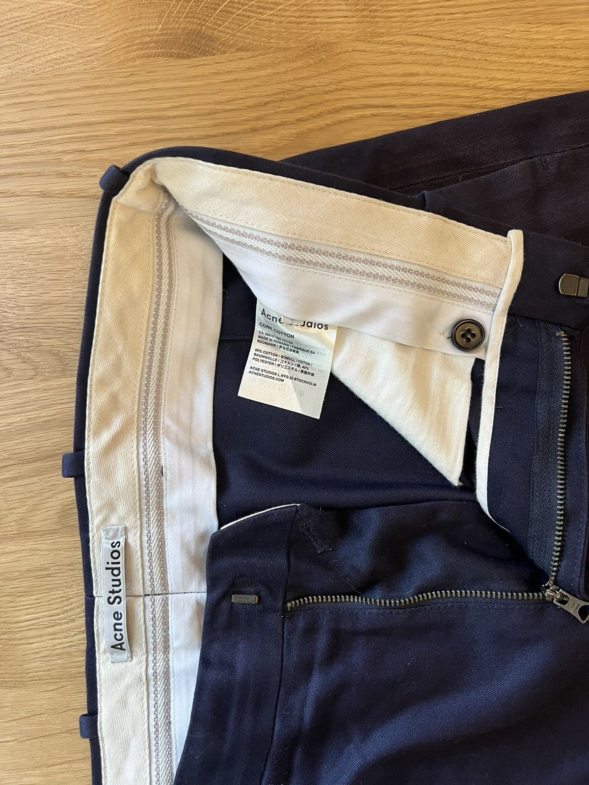 Acne Studios Acne Studios Navy Pants Size US 30 / EU 46 - 5 Thumbnail