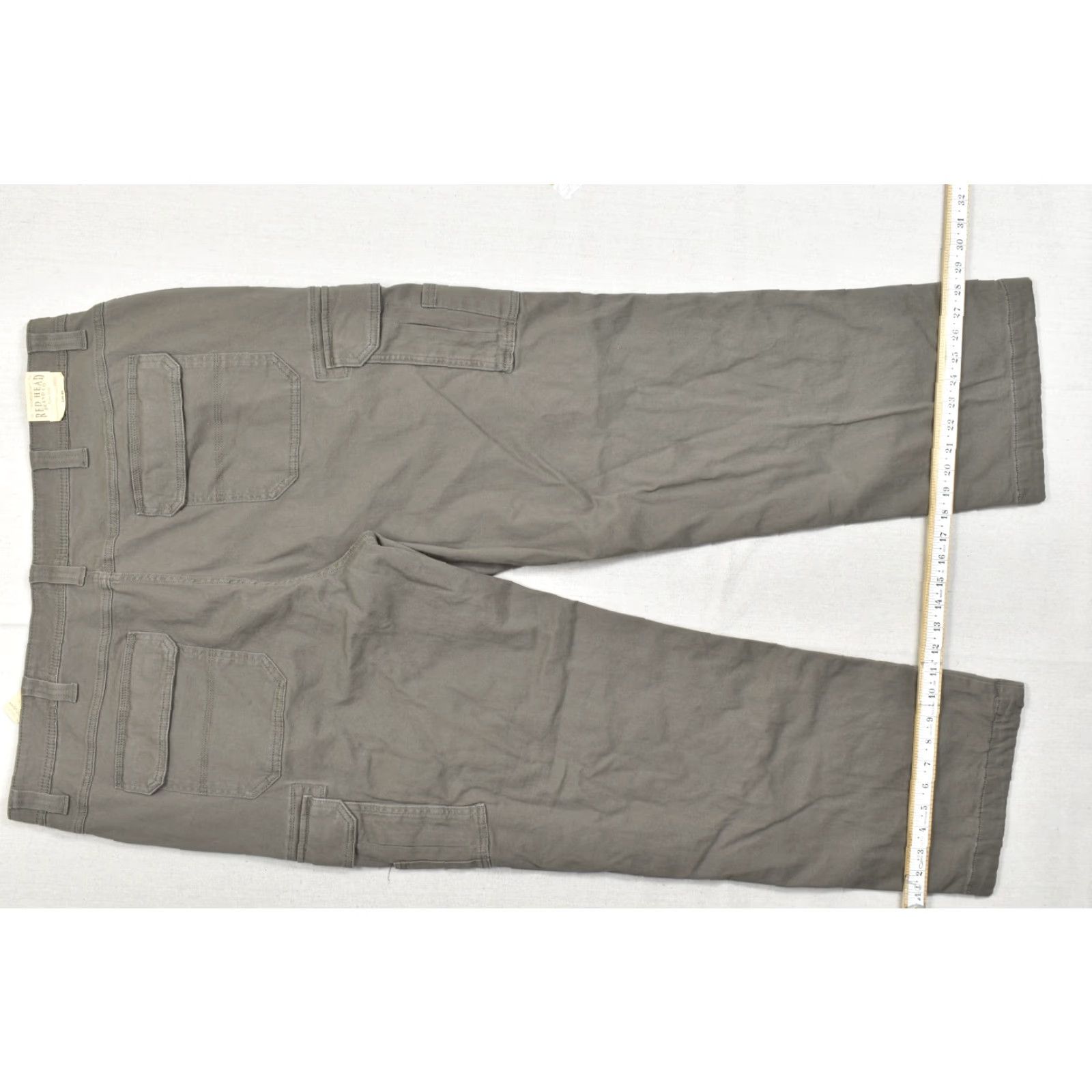 Vintage Red Head Fulton Flannel Lined Cargo Pants Men 44x32 Gray Cotton Flex Relaxed NEW Size US 44 / EU 60 - 4 Thumbnail