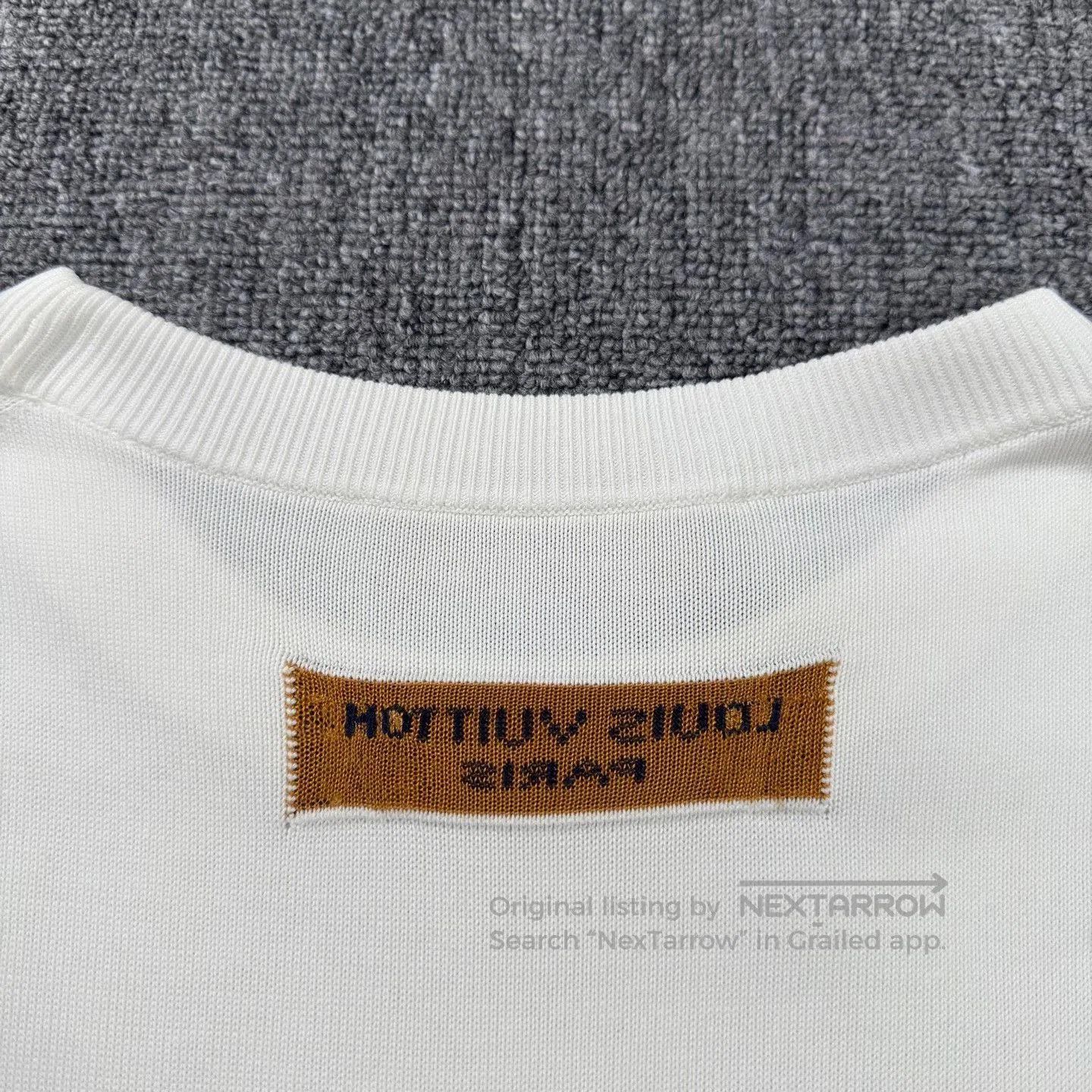 Louis Vuitton LV White Flame Slogan T-Shirt. Size S / US 4 / IT 40 - 8 Thumbnail