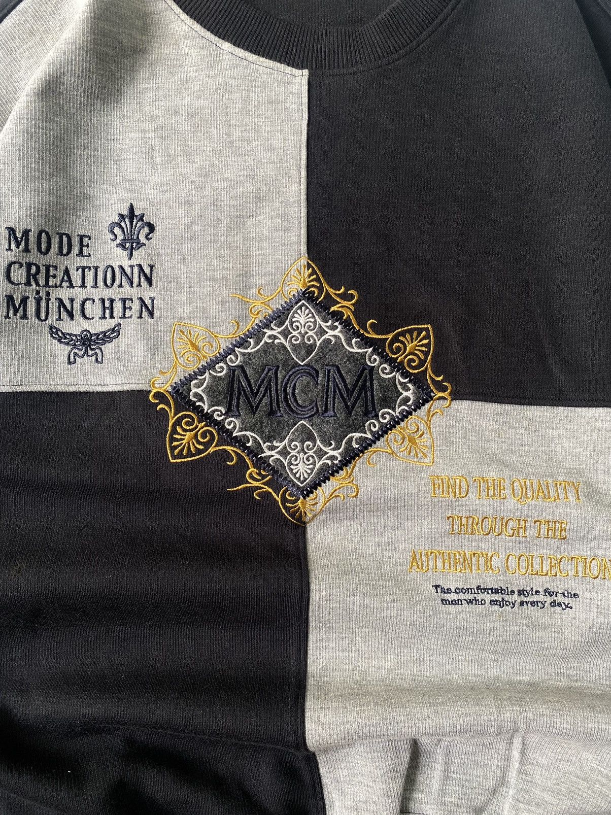 MCM × Vintage vintage MCM Embroidery sweatshirt Size US L / EU 52-54 / 3 - 6 Thumbnail