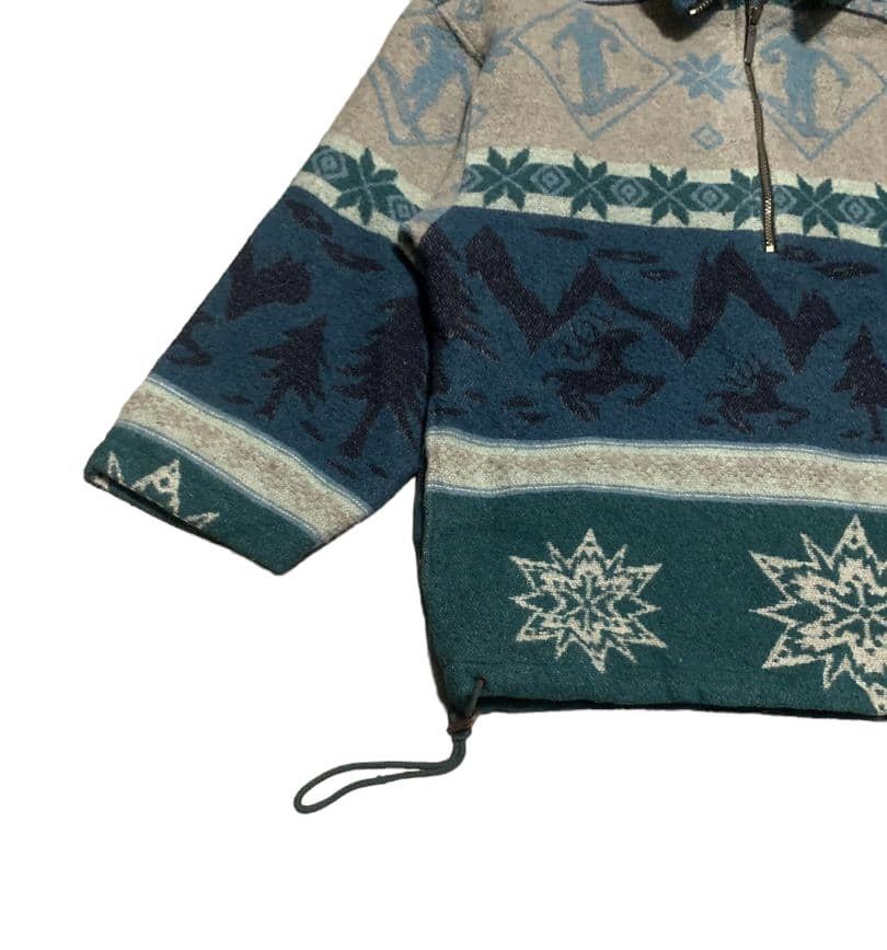 L.L. Bean Vintage 90s L.L Bean Navajo Wool Jacket Size US L / EU 52-54 / 3 - 2 Thumbnail