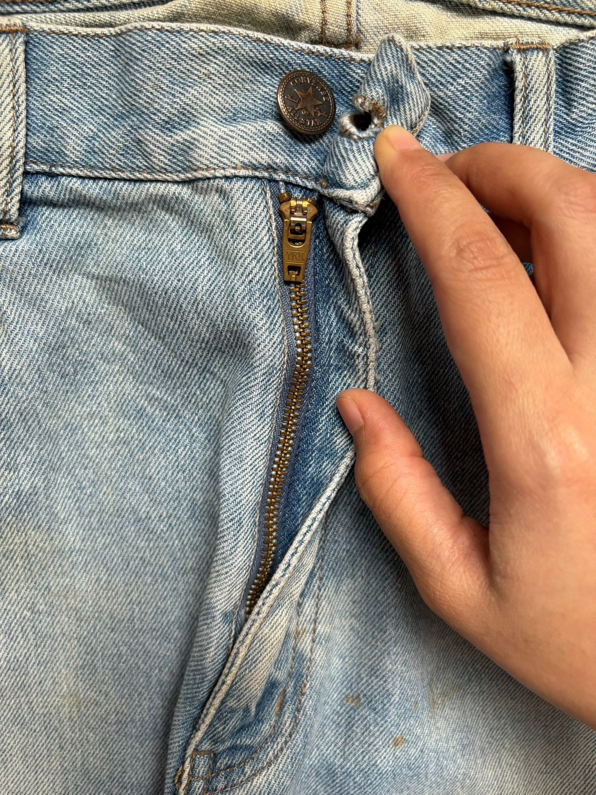 Converse × Japanese Brand Vintage Converse Rusty Mud Wash Loose Baggy Jeans Size US 32 / EU 48 - 3 Thumbnail