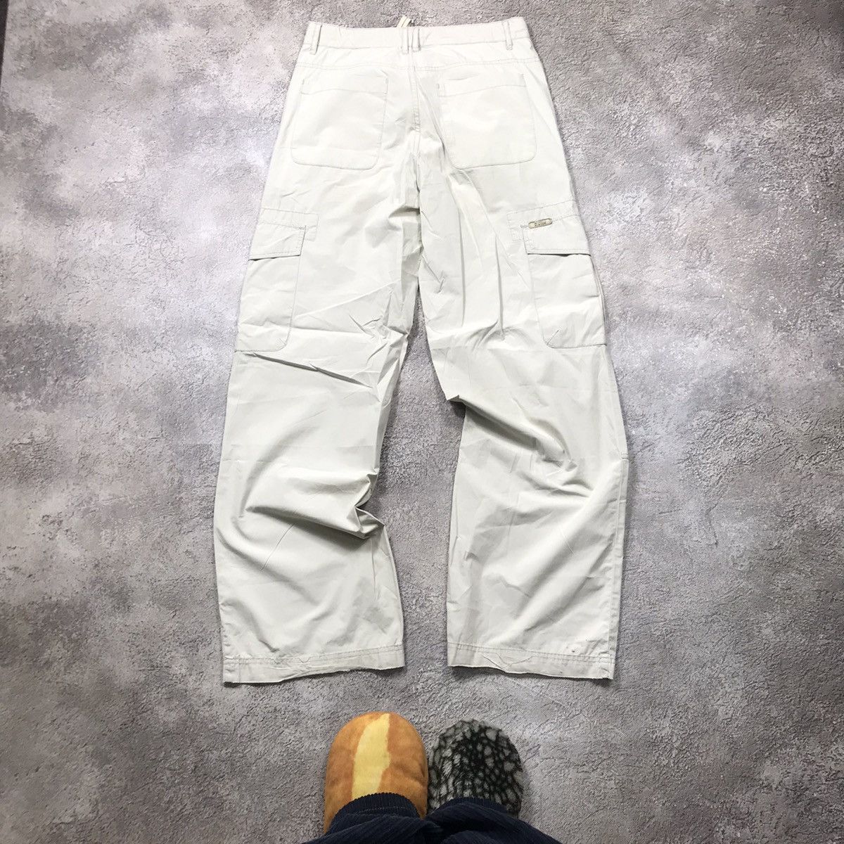 Vintage Vintage Y2K Baggy Cargo Pants Skater Streetwear Cream 30 Size US 30 / EU 46 - 5 Thumbnail