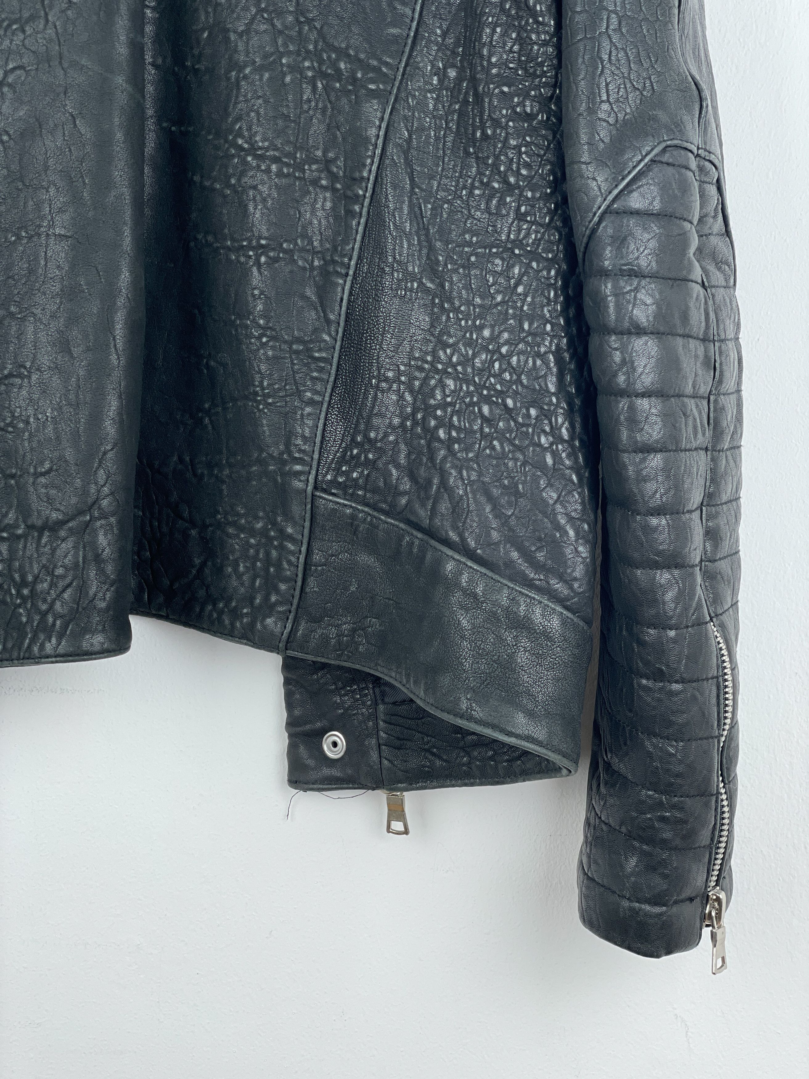 Balmain × H&M Balmain x H&M AW15 Double-Zipper Biker Leather Jacket Size US L / EU 52-54 / 3 - 14 Thumbnail
