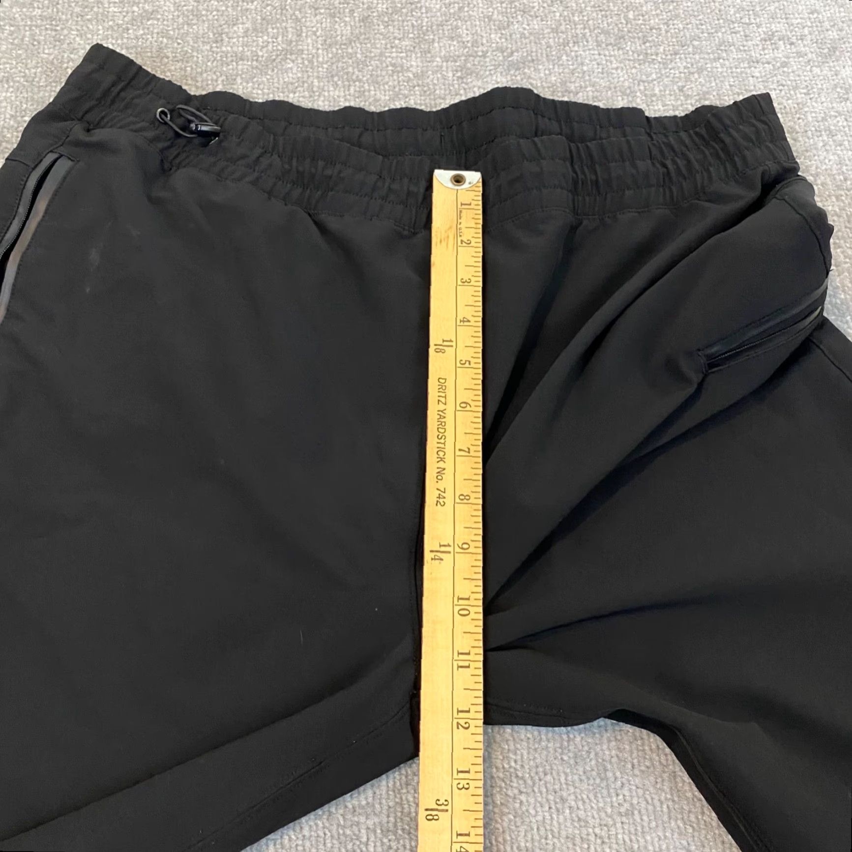 Industrie Industry Pants Mens XL Black Tapered Joggers Stretch Pockets 35x30 IF19P255 Size US 36 / EU 52 - 6 Thumbnail