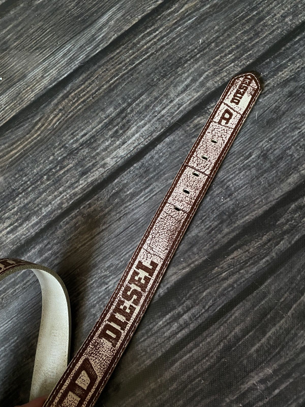 Diesel y2k Diesel Leather Monogram Buckle Belt Size ONE SIZE - 3 Thumbnail