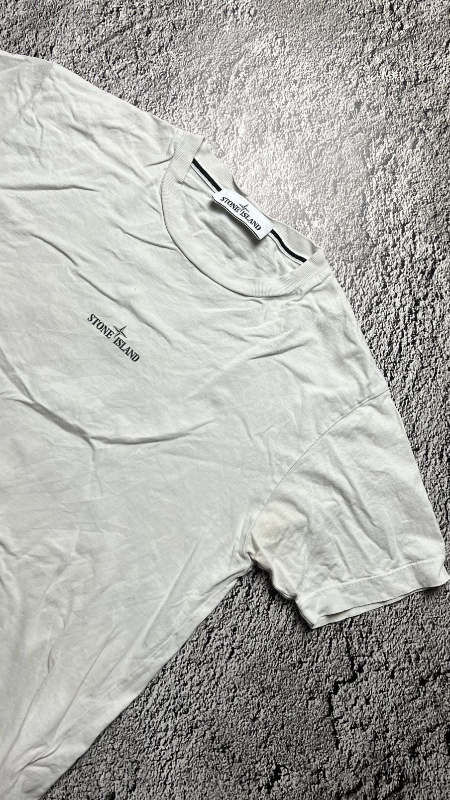 Stone Island Ss/21 Stone Island Massimo Osti “marble three” trashed tee Size US S / EU 44-46 / 1 - 3 Thumbnail