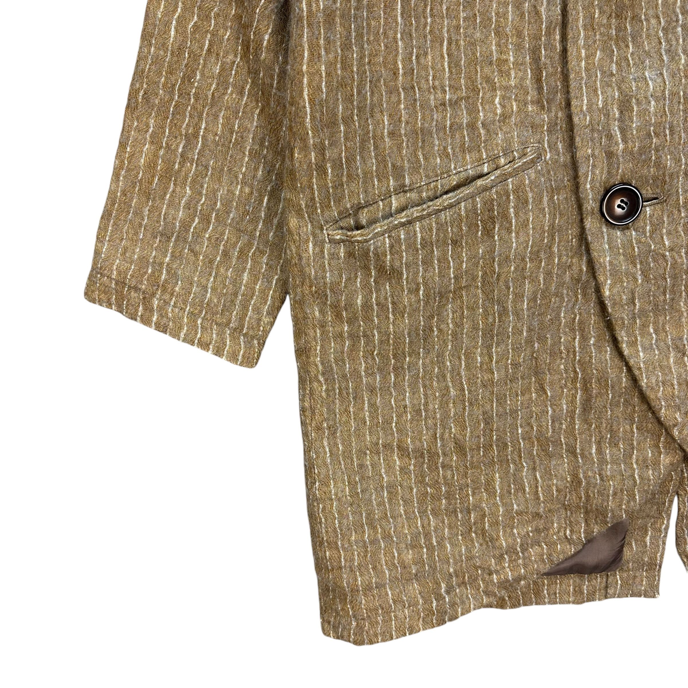 Japanese Brand PLANTATION Striped Double Breasted Coat Jacket #012-1428 Size US M / EU 48-50 / 2 - 5 Thumbnail