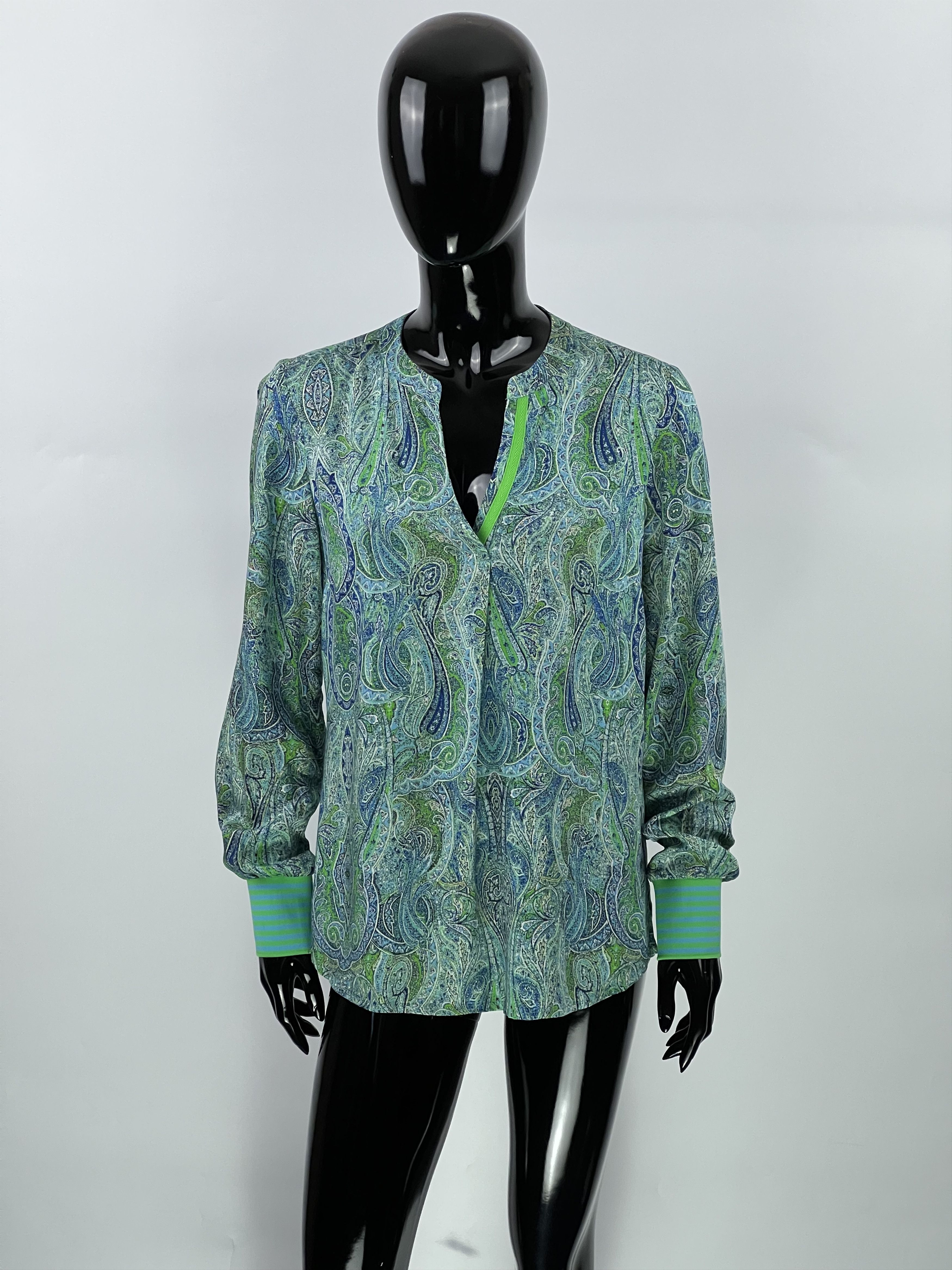 Designer × Other Emily Van Den Bergh Paisley Print Blouse Shirt Top Size 36 Size S / US 4 / IT 40 - 1 Thumbnail