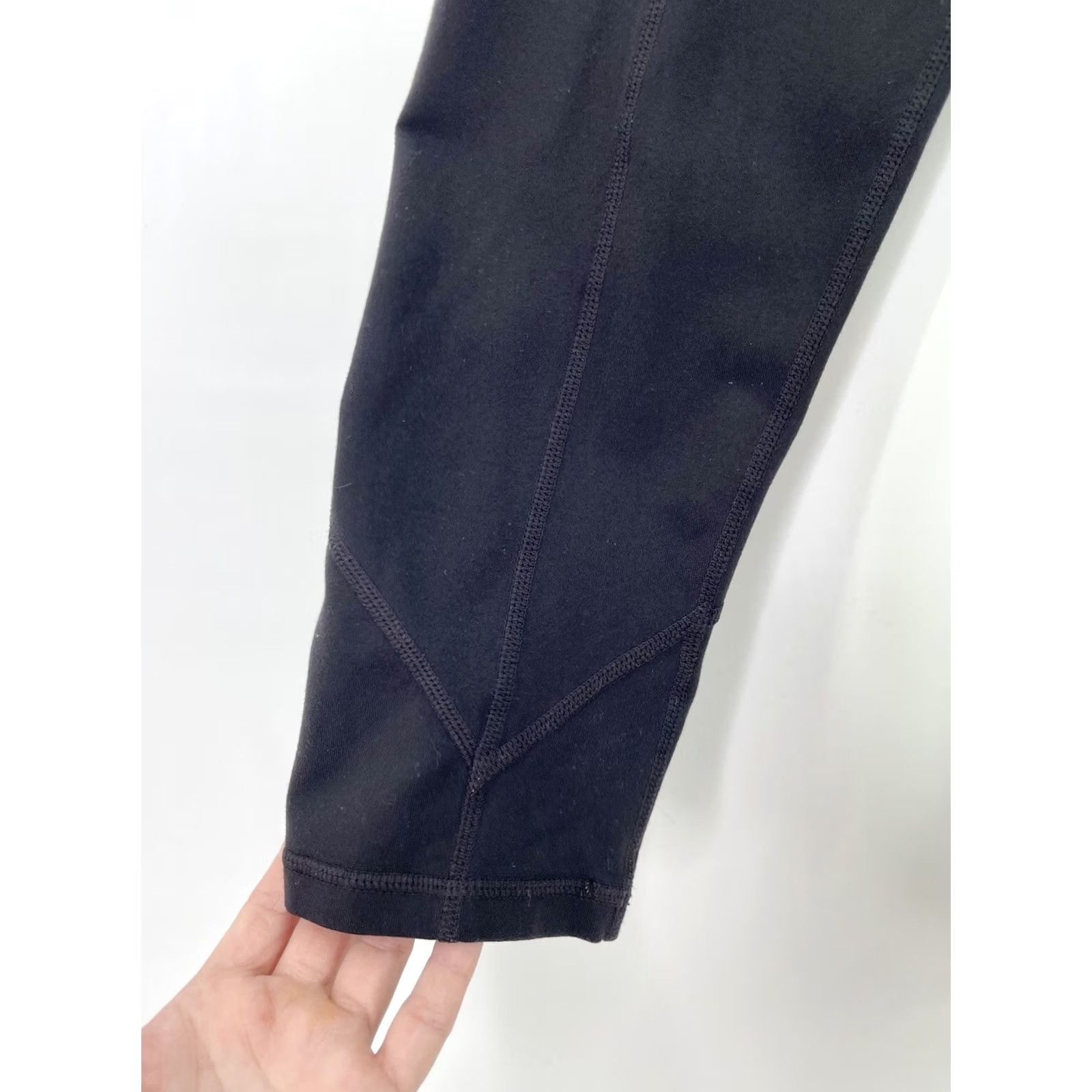 Prana PrAna Cropped Leggings Mid Rise Black Fitted Active Womens Small S Skin ny? Size 28" / US 6 / IT 42 - 4 Thumbnail