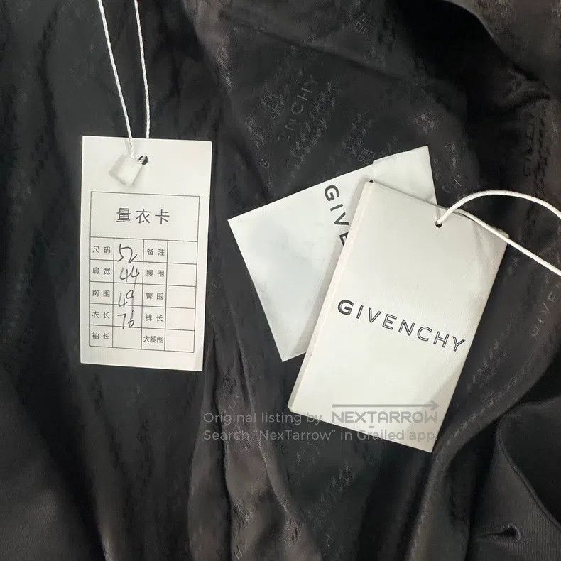 Givenchy Givenchy Solid V-neck long-sleeve suit, men's black, full Size US L / EU 52-54 / 3 - 6 Thumbnail