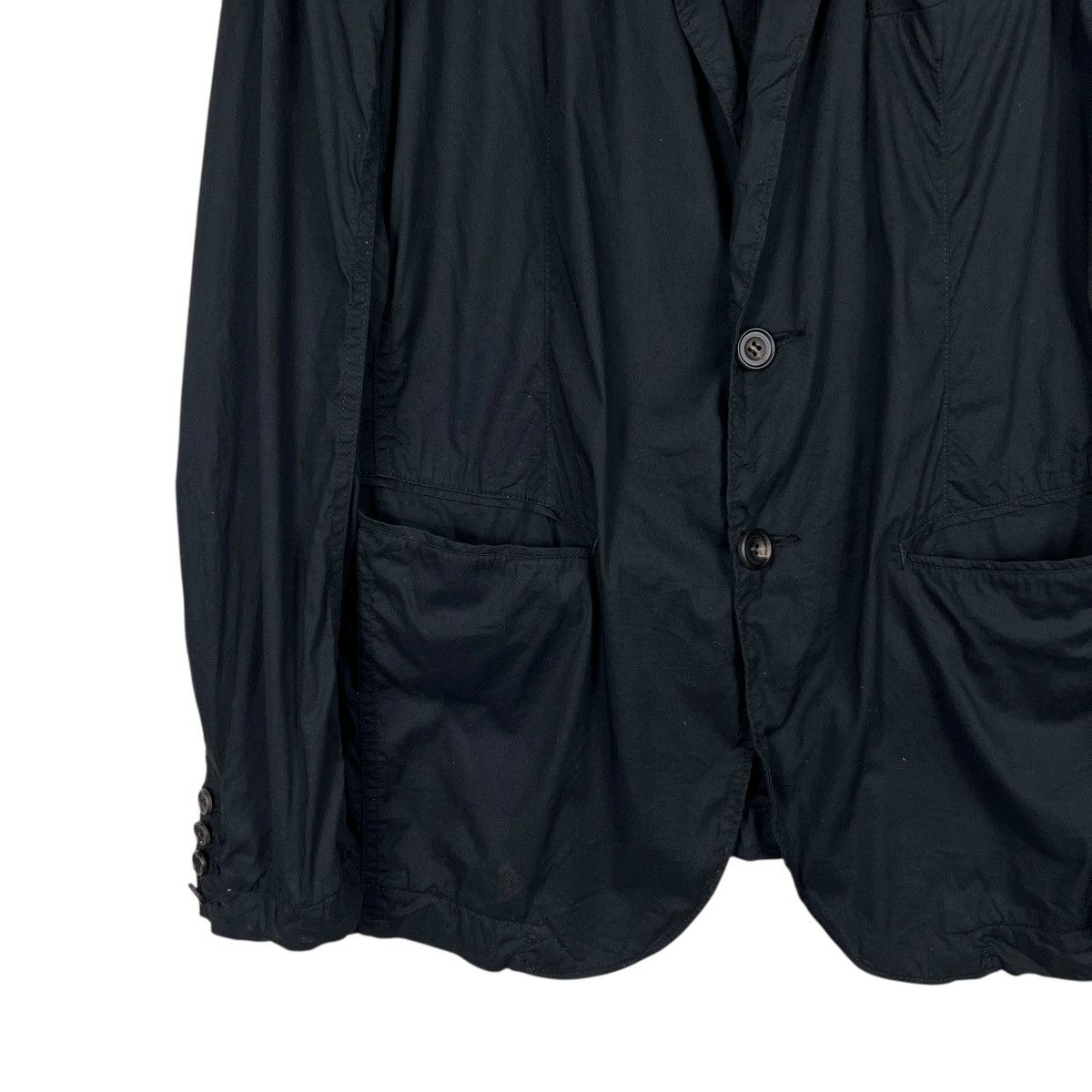 Le Grande Bleu (L.G.B.) 🔥 L.G.B. Le Grande Bleu Maniac Black Goth Wrinkled Blazer Size US M / EU 48-50 / 2 - 6 Thumbnail