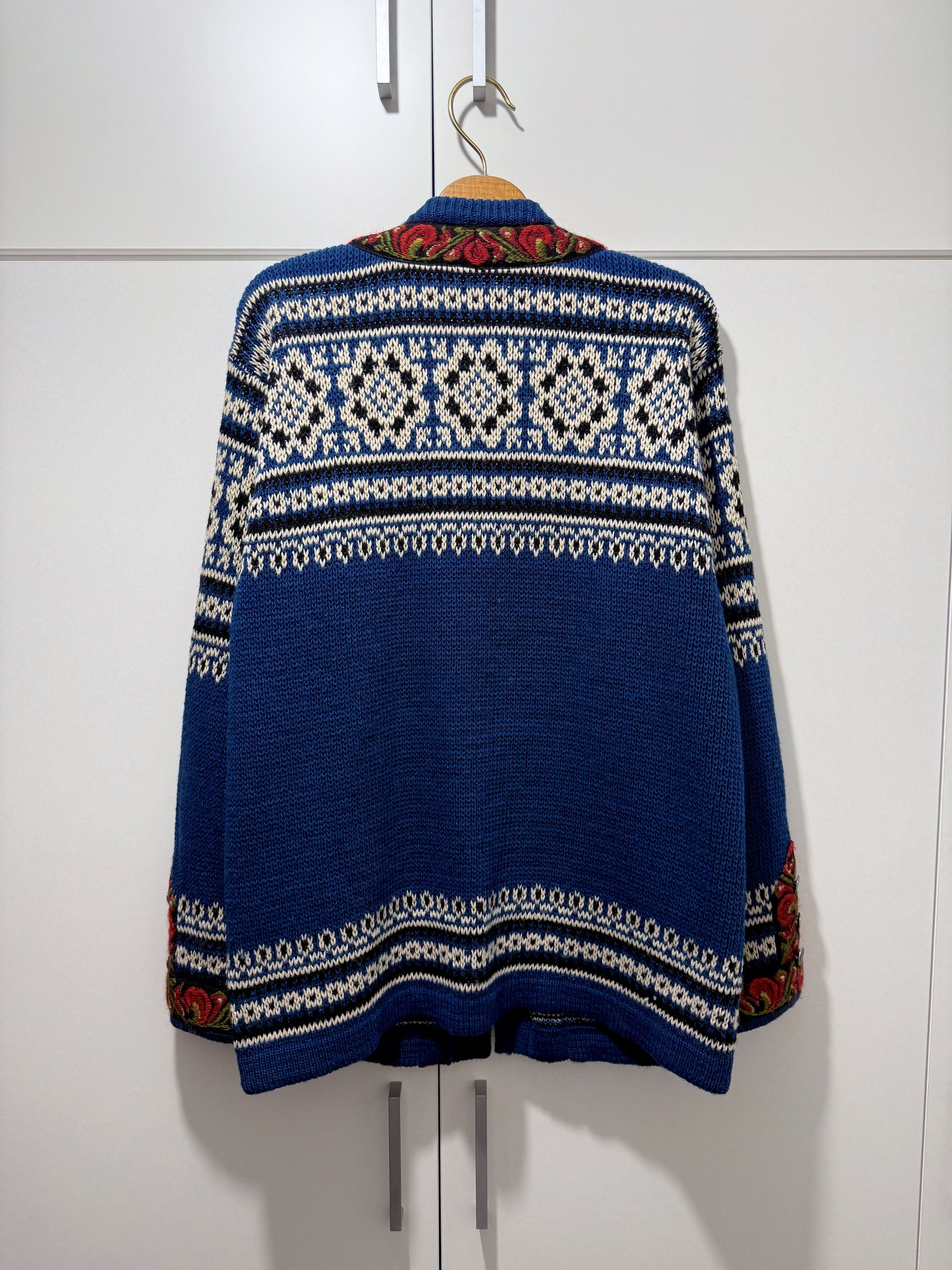 Dale Of Norway Nordstrikk Norwegian WOOL SWEATER Ski Metal Clasp (M) Size US M / EU 48-50 / 2 - 2 Thumbnail