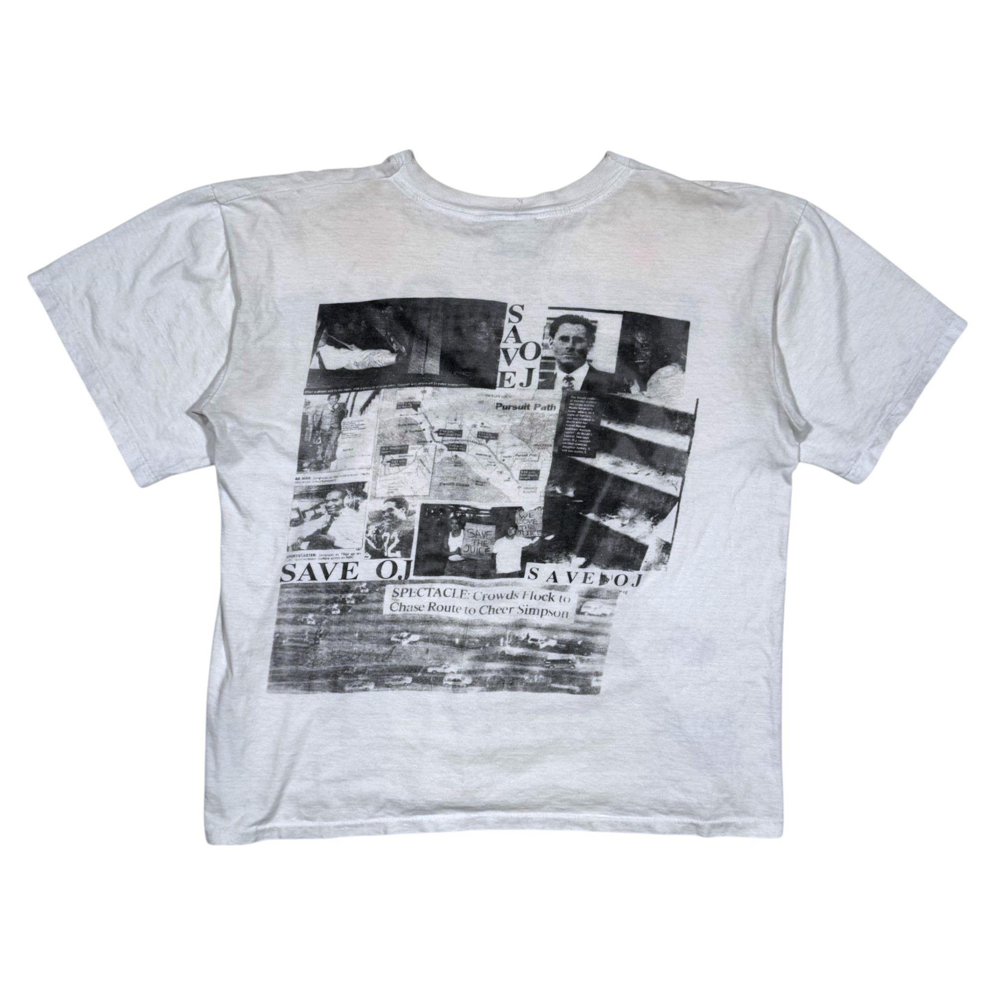 Vintage 90s OJ Simpson Vintage Trial T-Shirt Size US XL / EU 56 / 4 - 2 Thumbnail