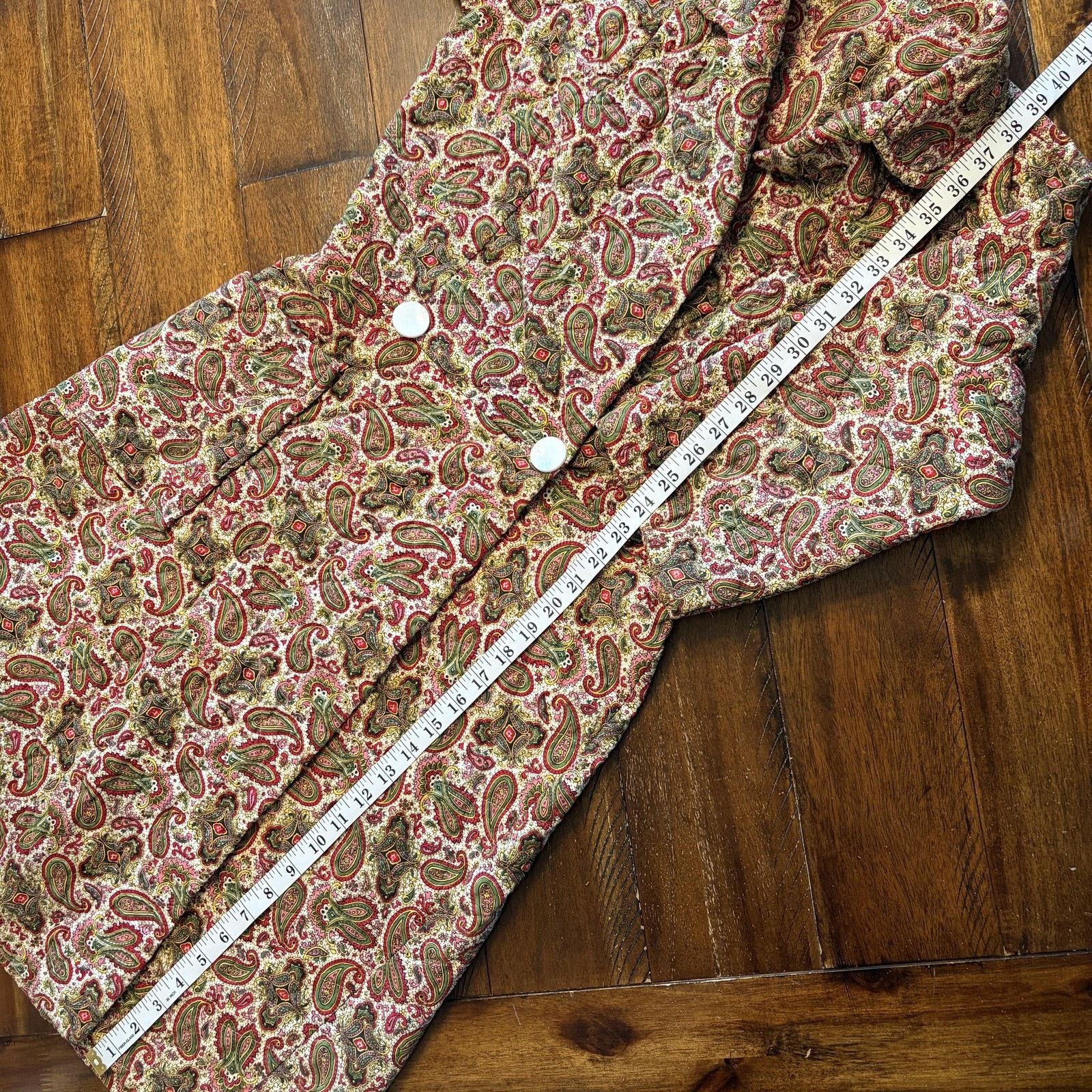 Vintage VTG Stan Herman Herbcraft M Button Up Quilted House Coat Size S / US 4 / IT 40 - 12 Thumbnail
