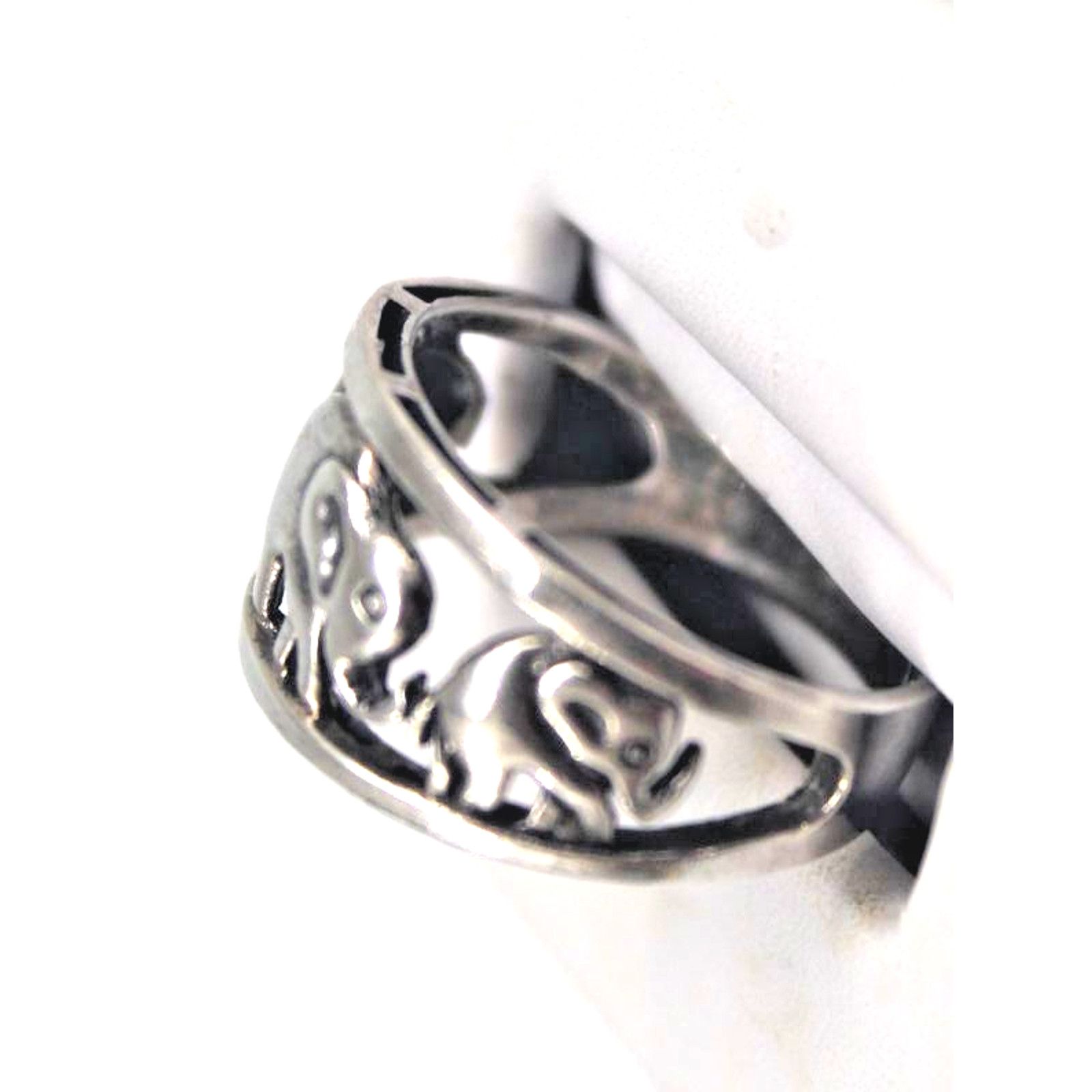 Other 3 Little Elephants Ring •Mother & Babies • Sz 6 • 925 Silver Size ONE SIZE - 5 Thumbnail
