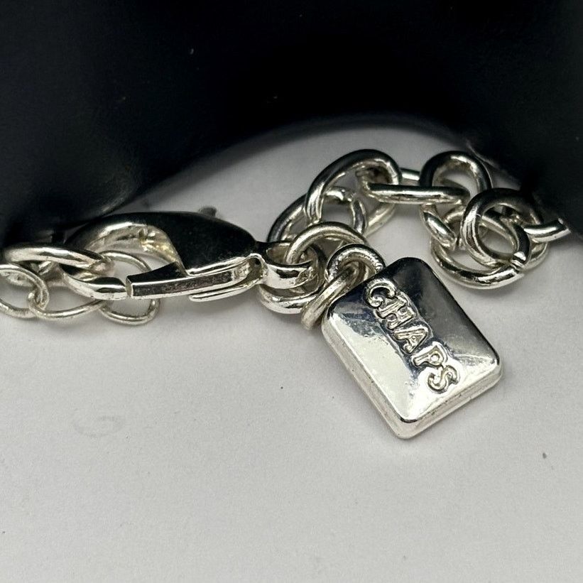 Chaps Silver & Blue Chaps Necklace Size ONE SIZE - 3 Thumbnail