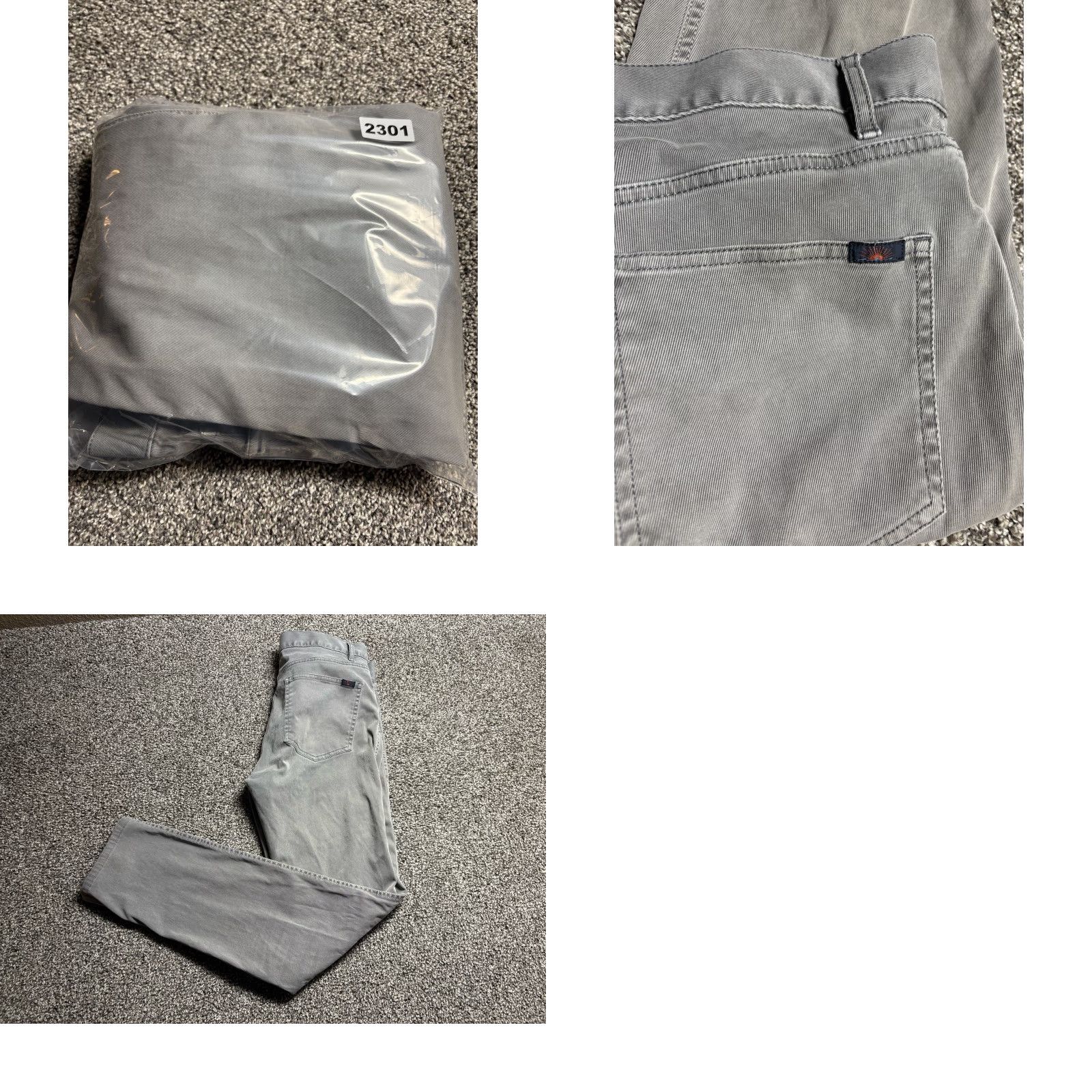 Faherty Faherty Pants Mens 32 Gray Chino Stretch Twill Casual Tapered Leg Comfort Soft Size US 32 / EU 48 - 9 Thumbnail