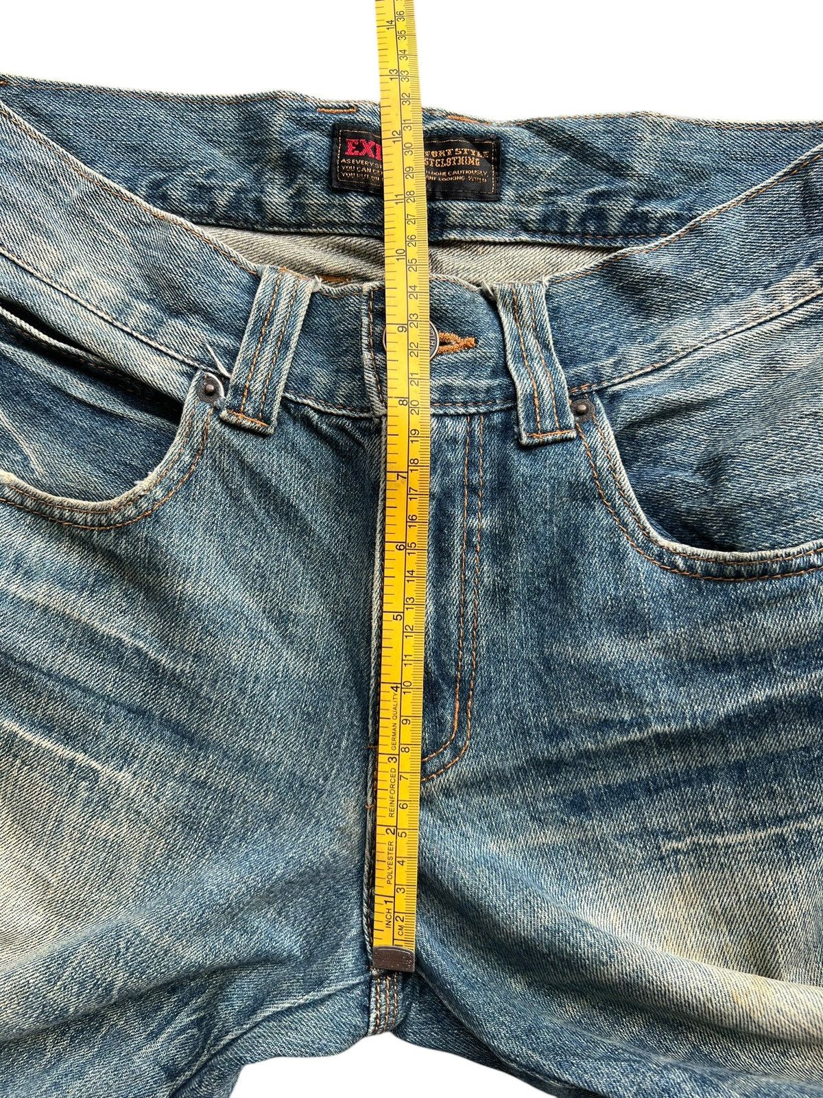 Vintage Y2K Exit Distressed Lowrise Denim Jeans 31x34 Size 31" - 11 Thumbnail