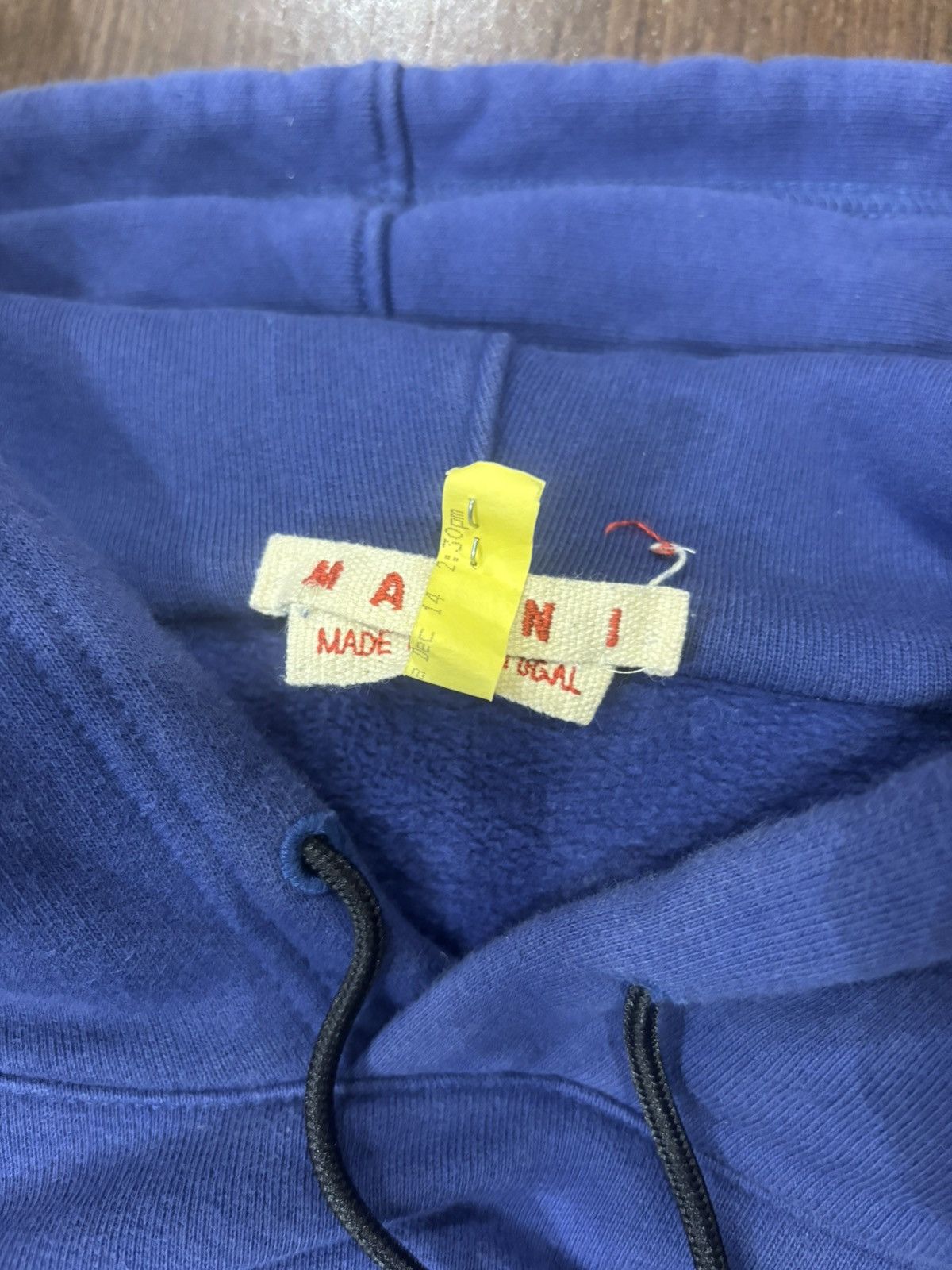 Marni Marni Distressed Hoodie Blue Size US L / EU 52-54 / 3 - 3 Thumbnail