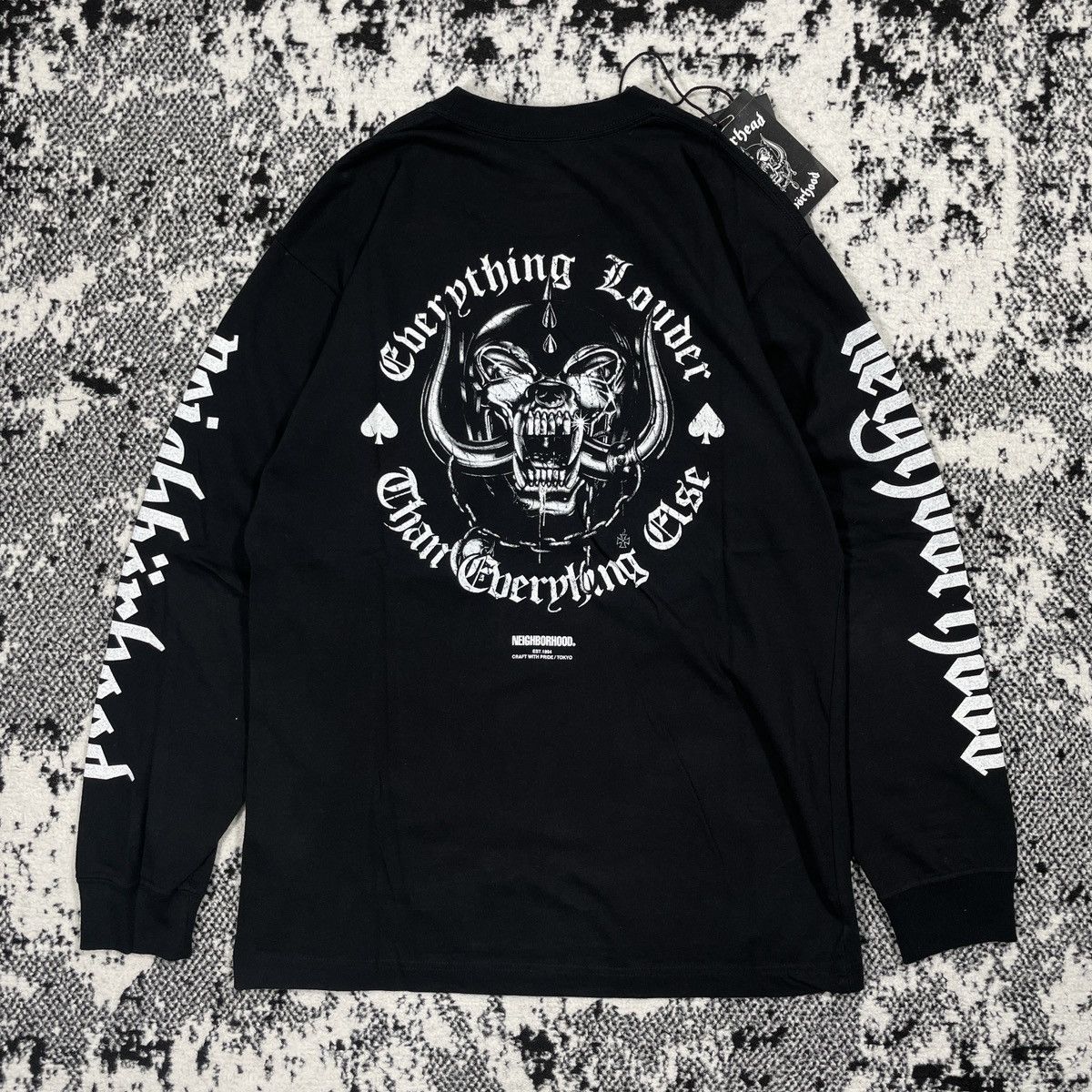 image of Neighborhood X Motorhead Nhmh-2/c-Tee Long sleeve in Black, Men's (Size Small)