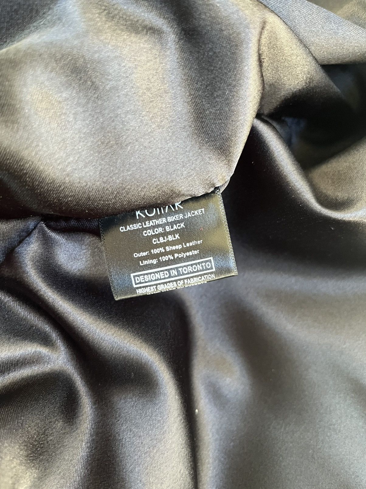 Kollar Clothing LEATHER MOTO BIKER JACKET Size US L / EU 52-54 / 3 - 10 Thumbnail