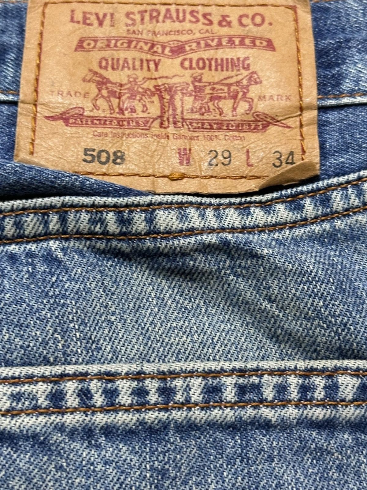 Levi's Vintage Clothing Vintage Levi’s 508 Mudwash Distressed Denim Size US 28 / EU 44 - 6 Thumbnail