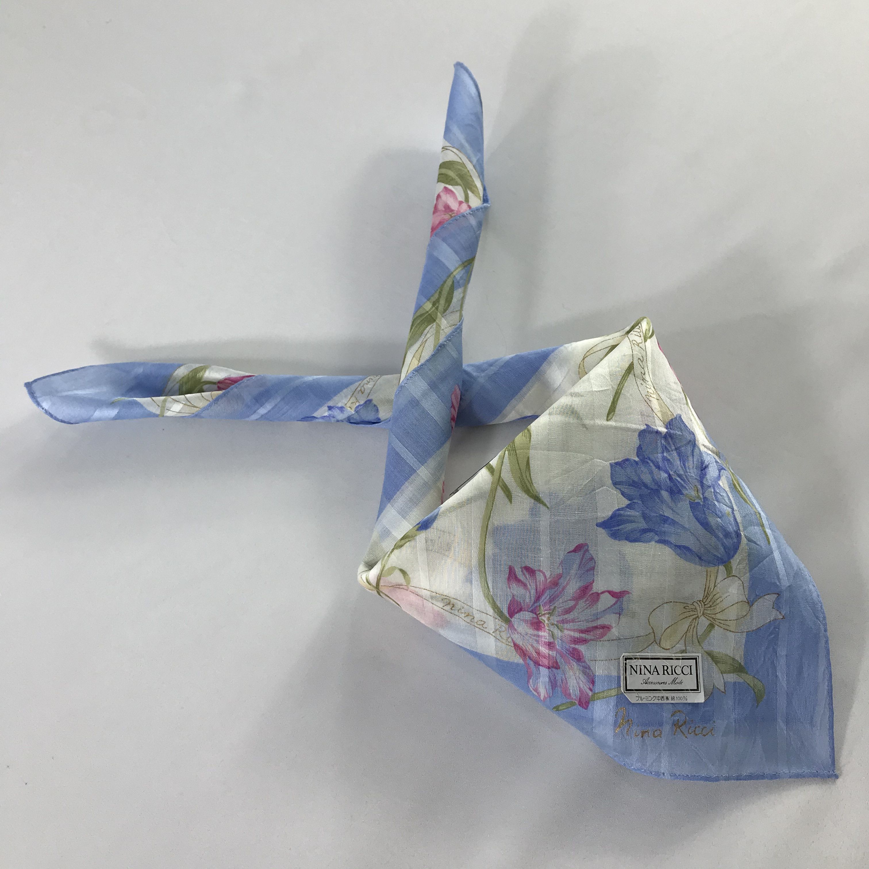 Nina Ricci × Vintage Nina Ricci Bandana / Handkerchief / Neckerchief - S461 Size ONE SIZE - 4 Thumbnail