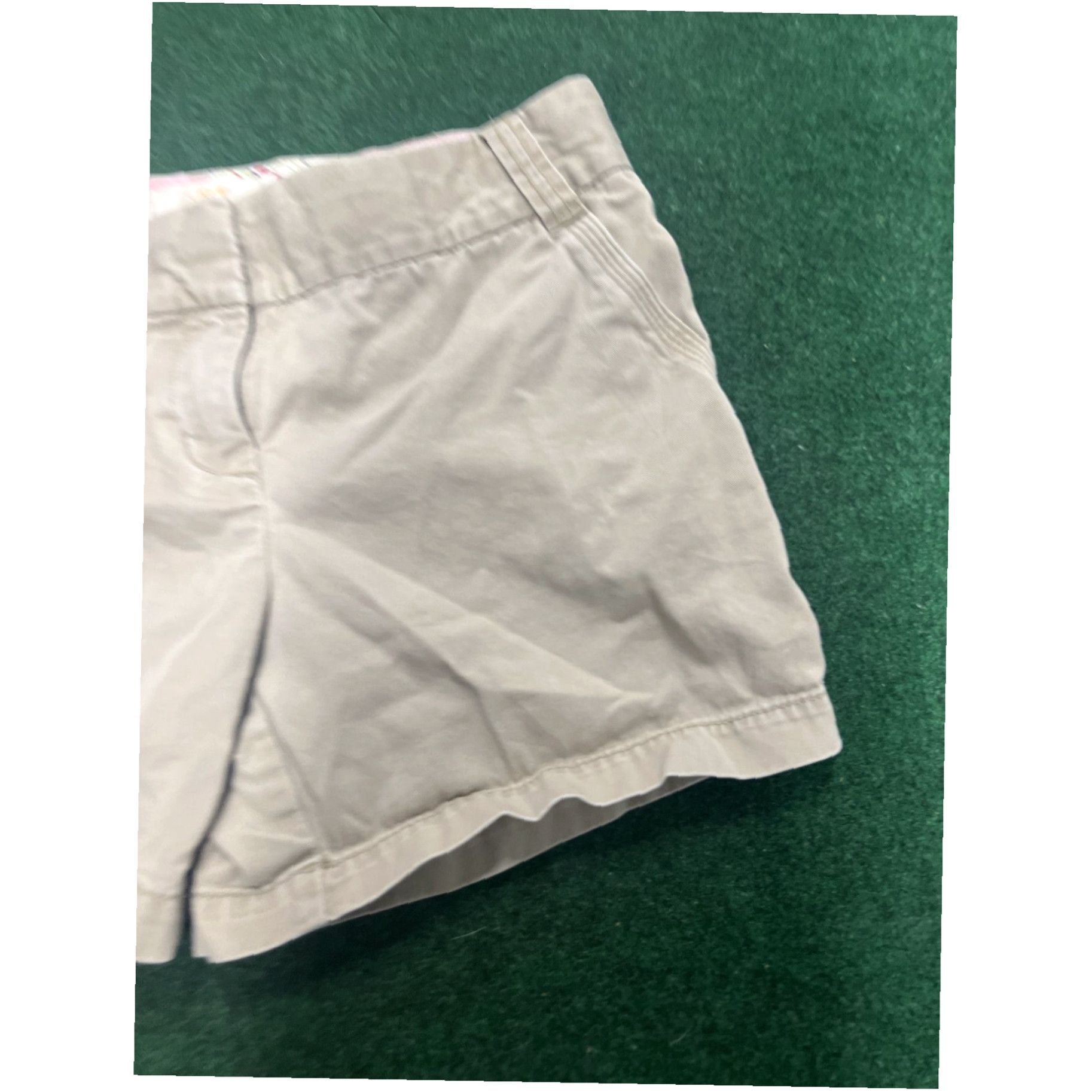 J.Crew J. Crew City Fit Khaki Classic Twill Weathered & Broken-In Chino Shorts - Size 4 Size 27" / US 4 / IT 40 - 3 Thumbnail