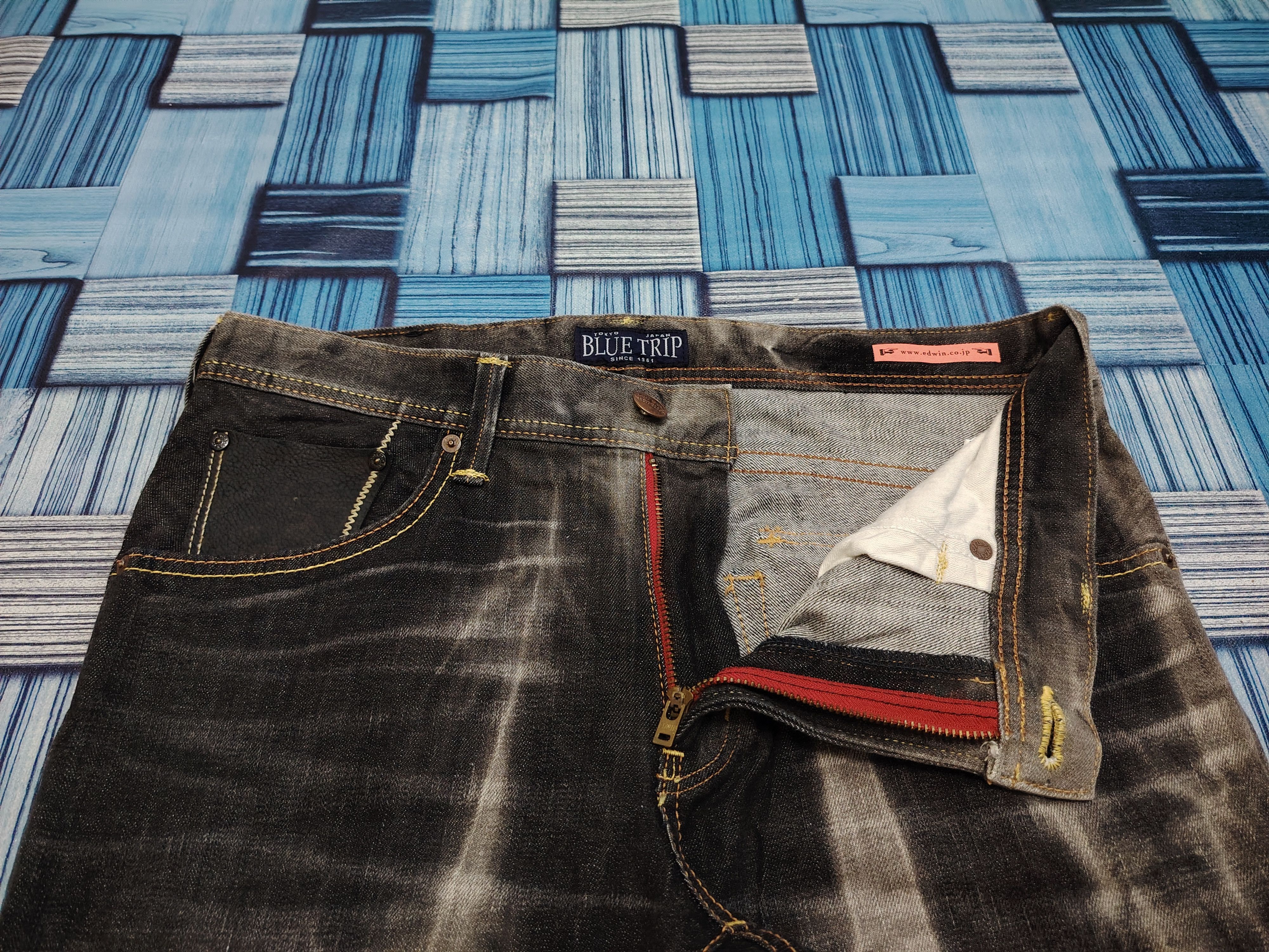 Who Decides War Japanese Edwin Flared Jeans Distressed Denim Size US 34 / EU 50 - 10 Thumbnail