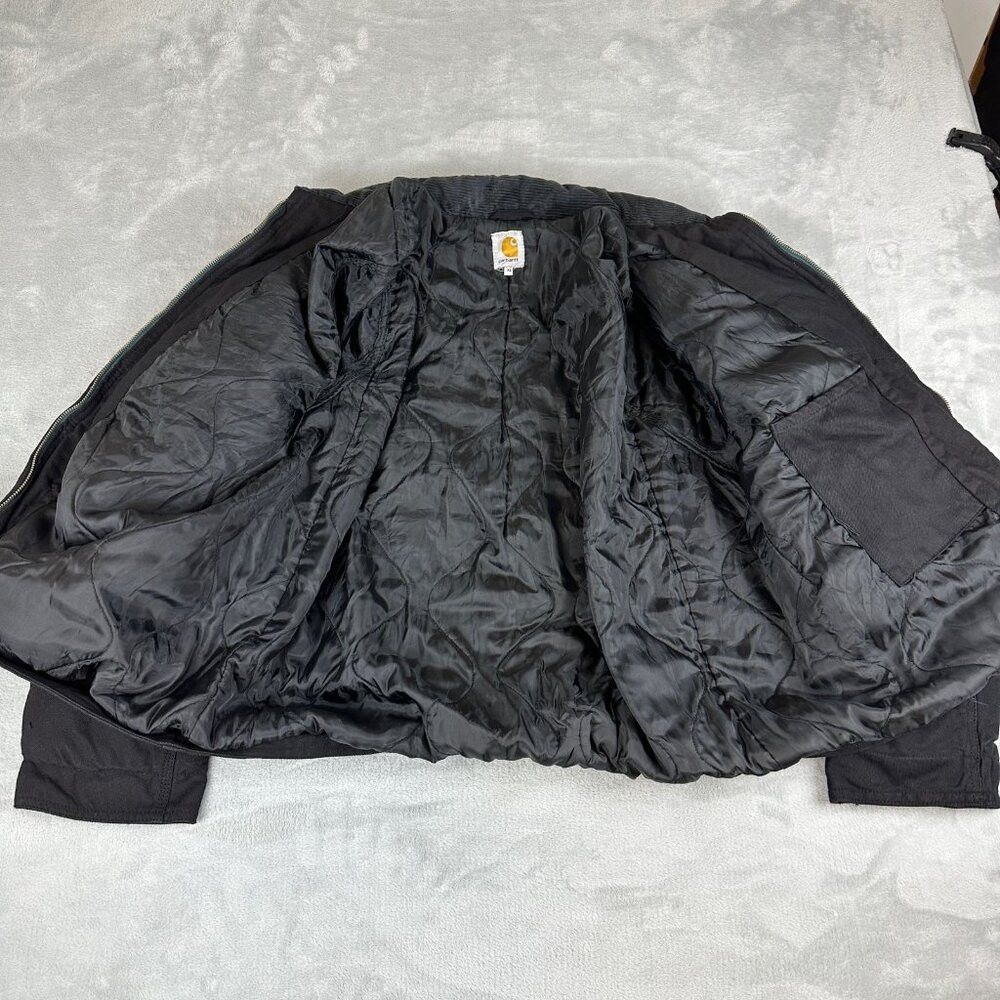 Carhartt Carhartt Black Re-work Detroit Jacket Grey Collar Men's Siz Size US XL / EU 56 / 4 - 8 Thumbnail