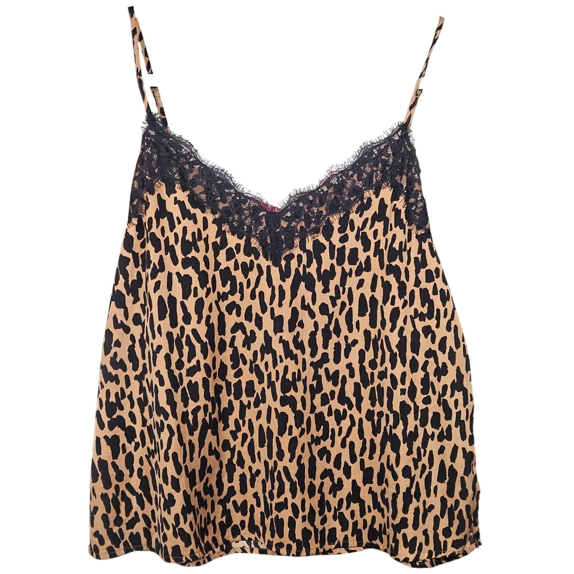 Other BP Women's Leopard Lace Camisole Top Med Y2K Indie Sleaze Da Size M / US 6-8 / IT 42-44 - 2 Thumbnail